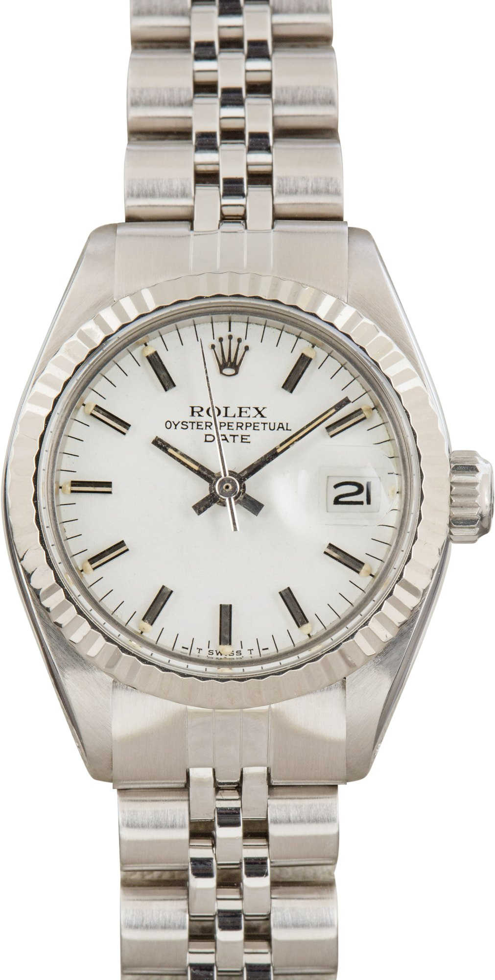 Used Ladies Rolex Date 6917 White Dial