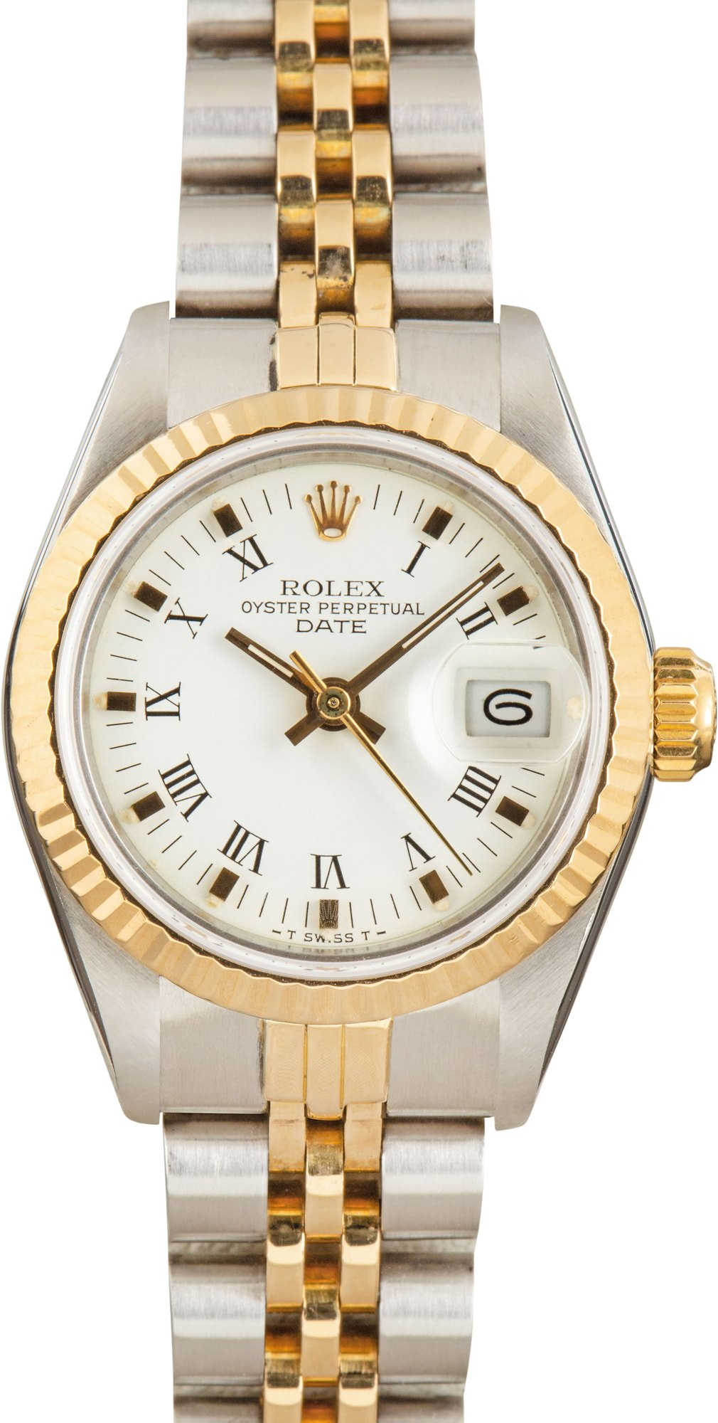Ladies Rolex Date Ref 69173 White Dial