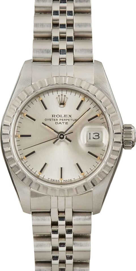 ROLEX 腕時計レディース 69240 Ladies Rolex Stainless Steel Date Watch 69240 from the Mid