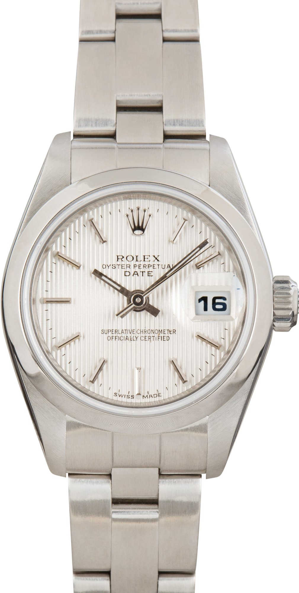 Rolex Lady Date 79160 Silver Tapestry Dial