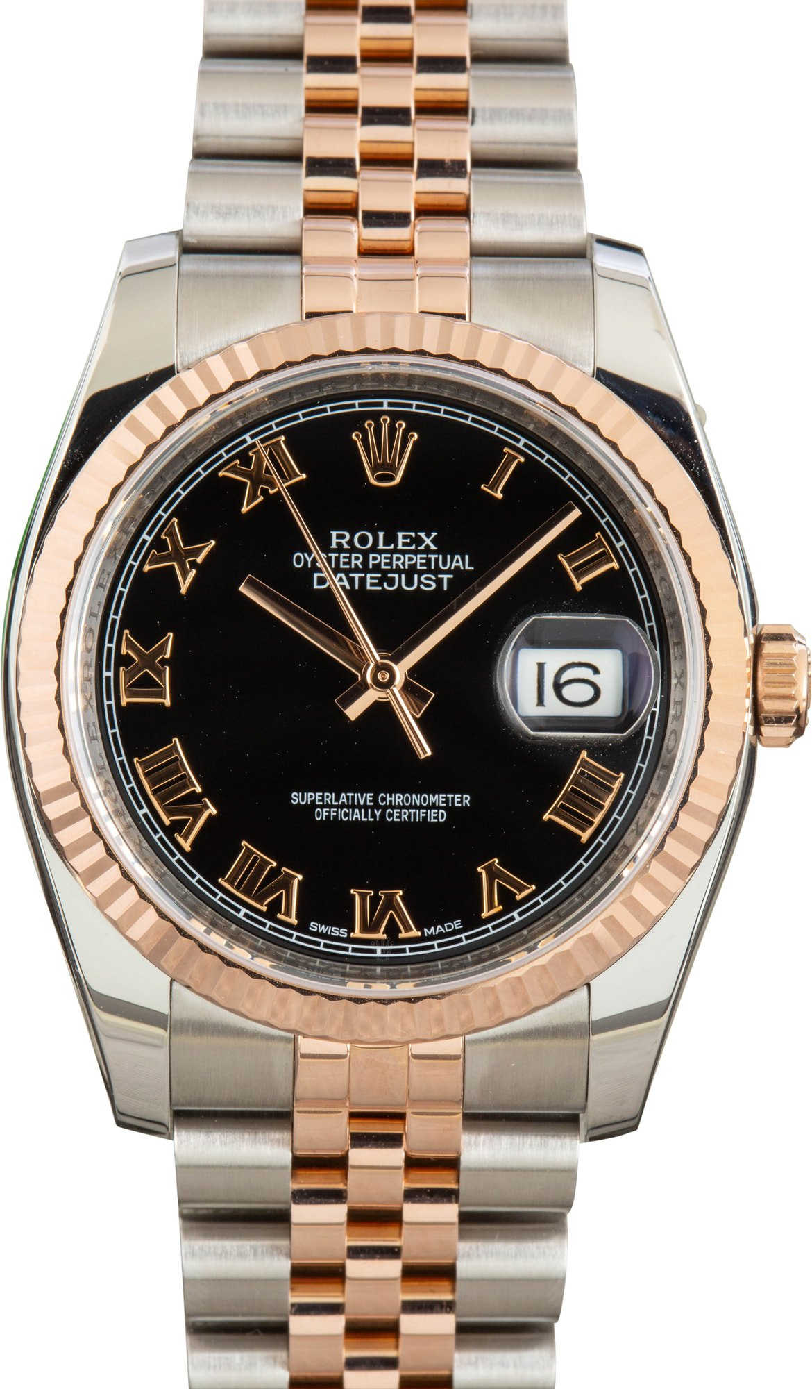 Rolex Datejust 116231 Black Roman Dial