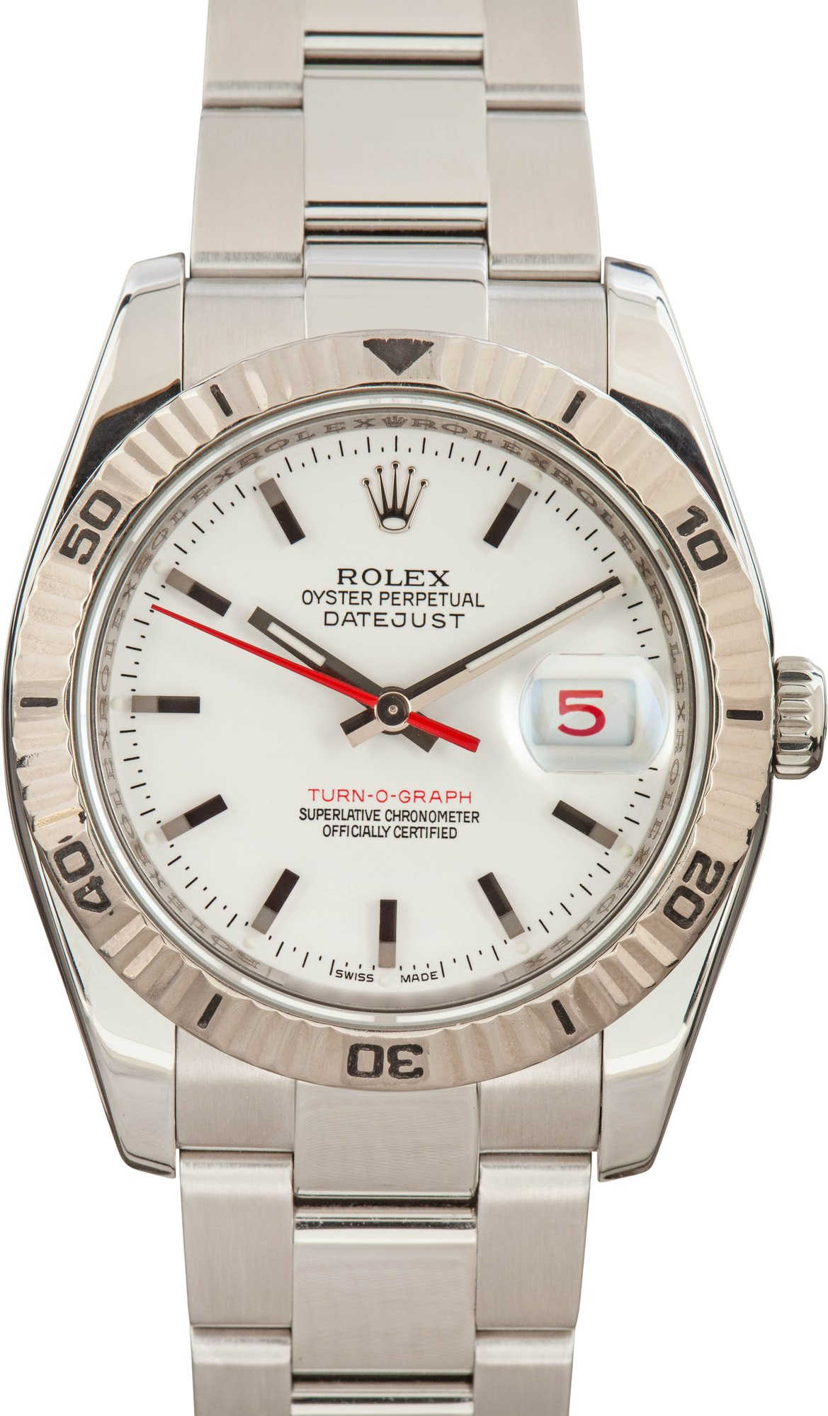 Tページ　300 Rolex Datejust 116264 Oyster Turn-O-Graph Black Dial 18K