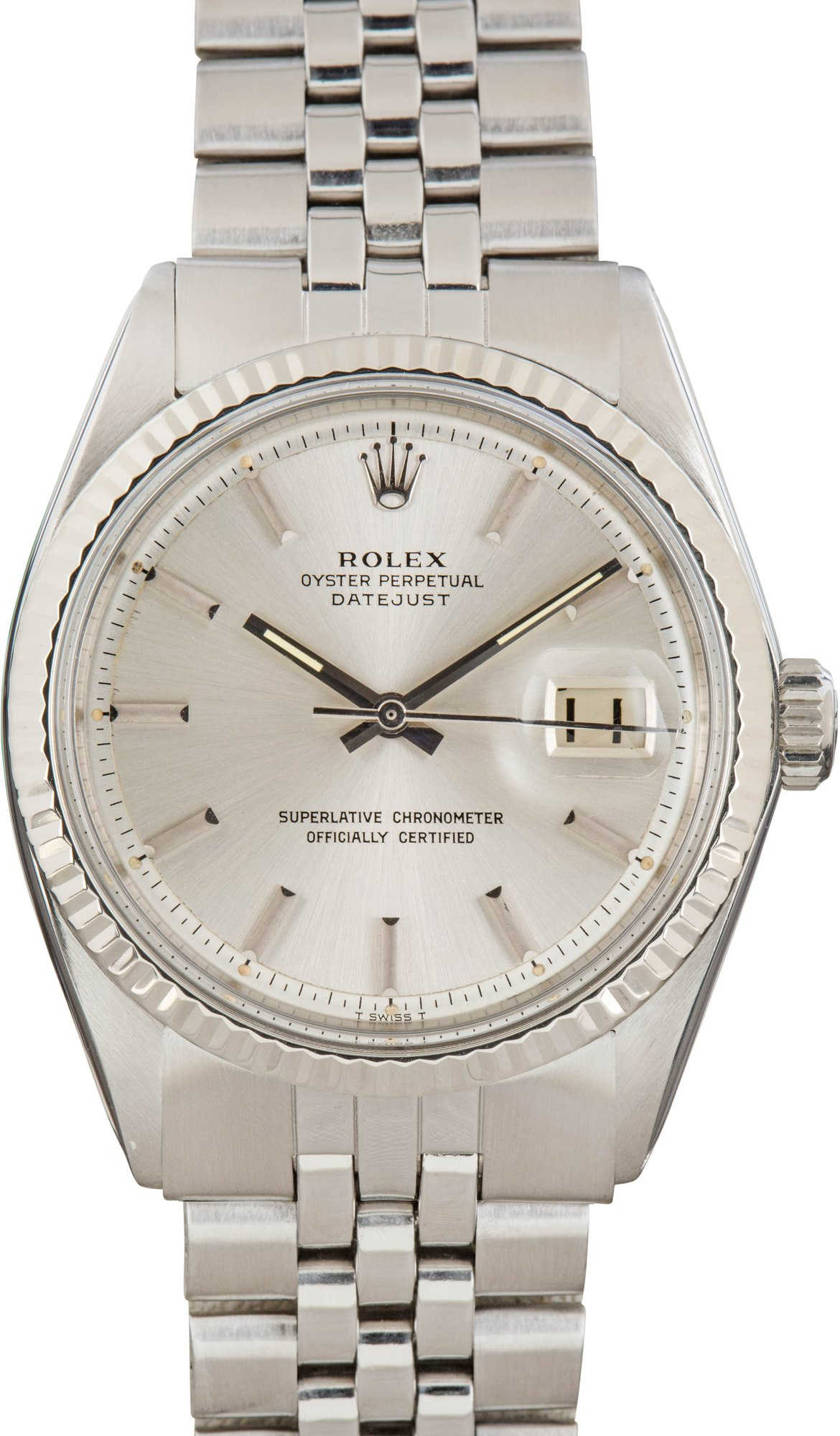 Pre-Owned Rolex Datejust 1601 Silver Dial