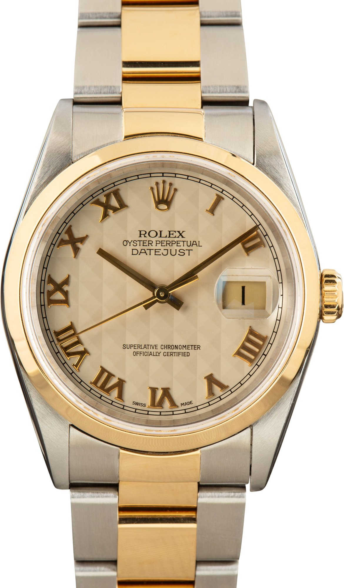 Rolex Datejust 16203 Ivory Roman Dial