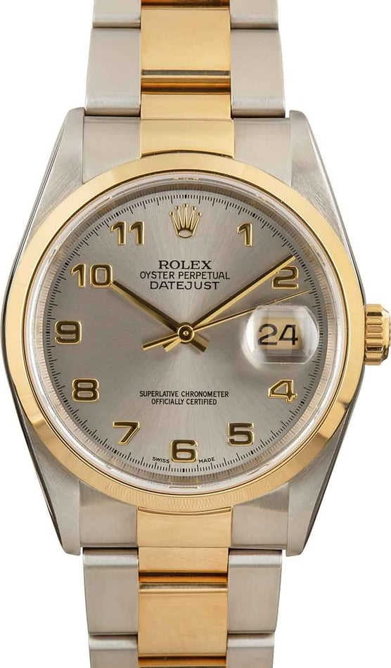 Rolex Datejust 16203 Slate Arabic Dial