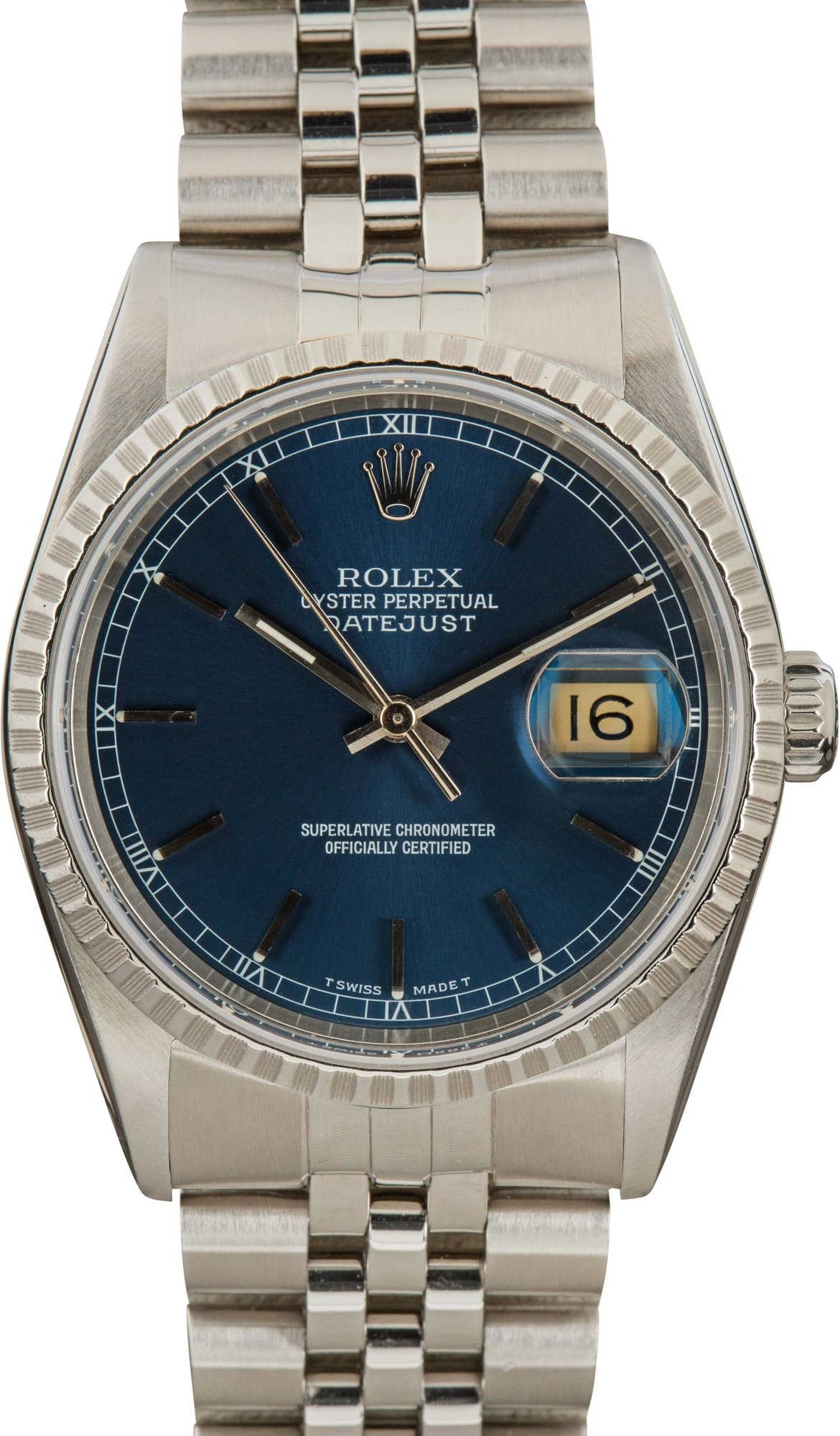 Pre Owned Rolex DateJust Stainless Steel 16220