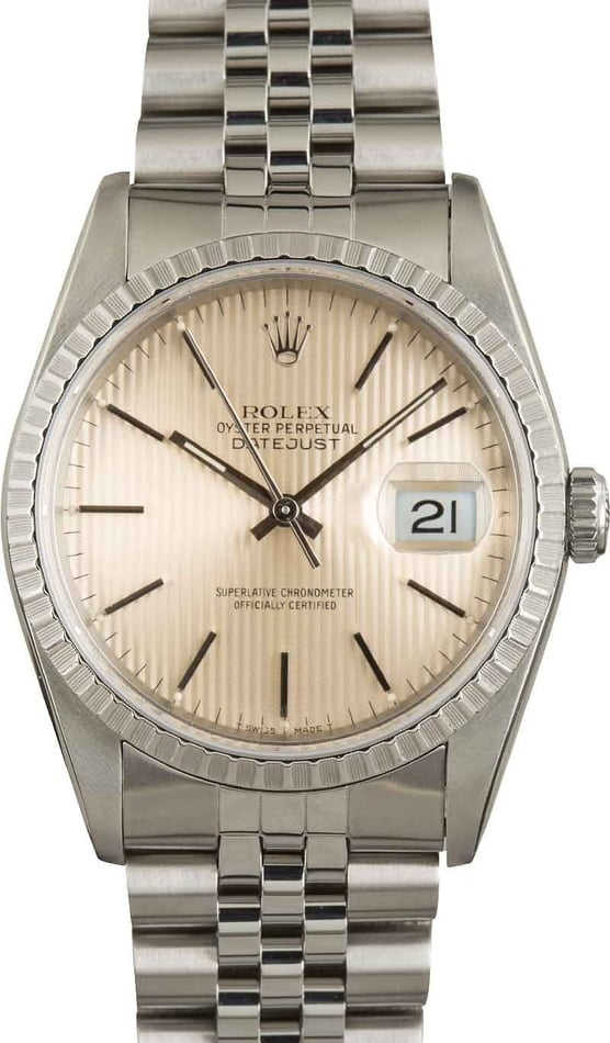 Buy Used Rolex Datejust 16220 | Bob's Watches - Sku: 155866