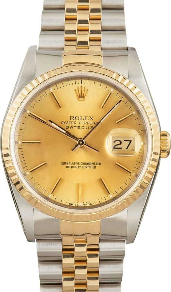 BTC Buy Used Rolex Datejust 16233 | Bob's Watches - Sku: 158501
