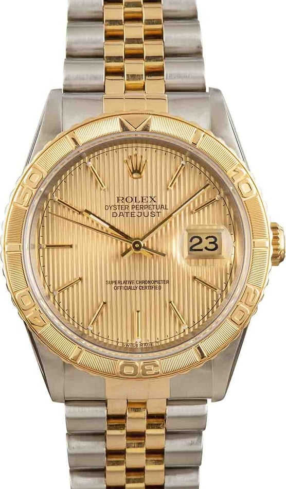 Rolex Datejust 16220 36MM Green Diamond Dial With Stainless