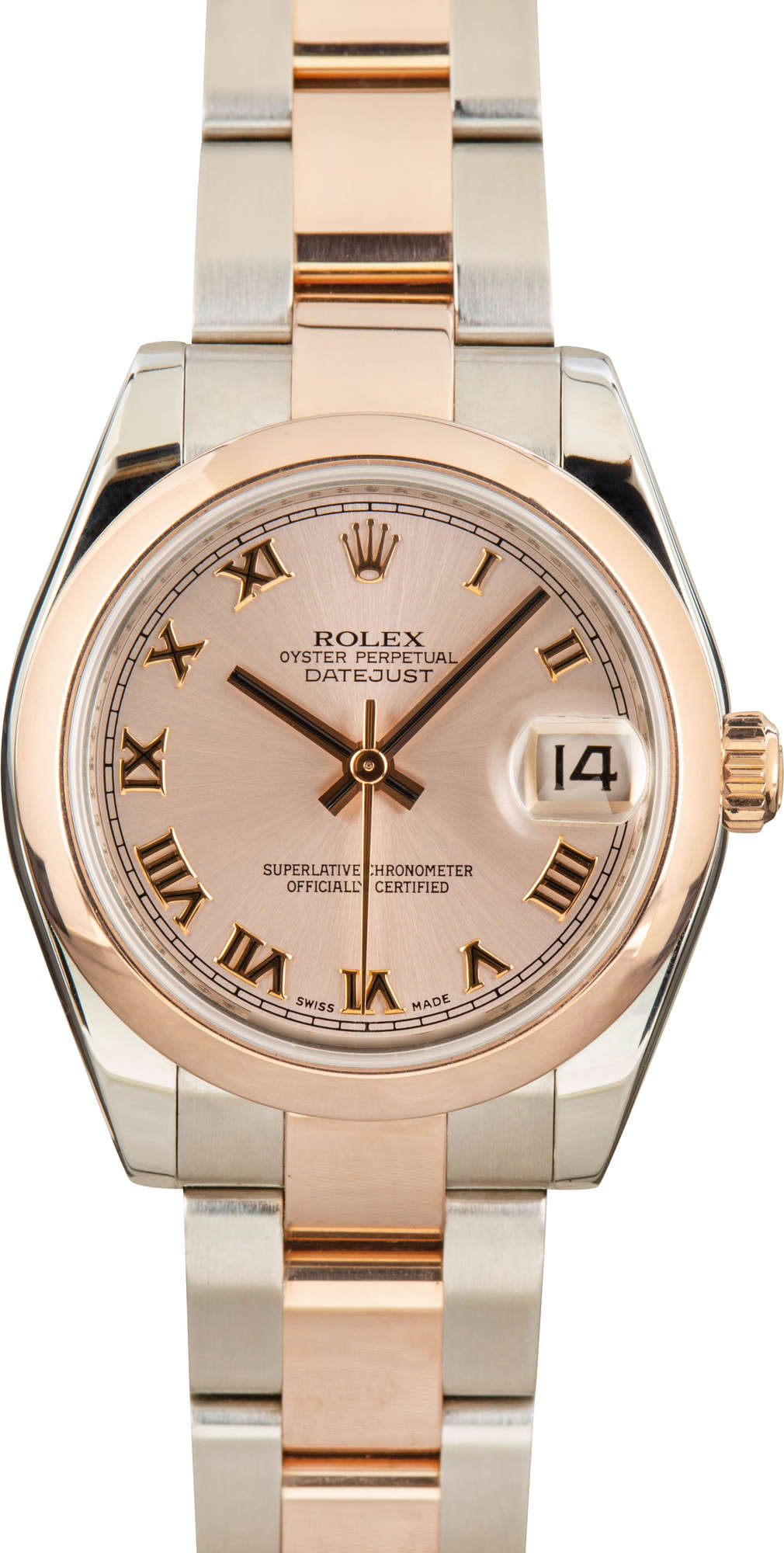 Rolex Link (1) Datejust 31 Watch hotsell Jubilee Band 18K Rose Gold Stainless Steel NEW