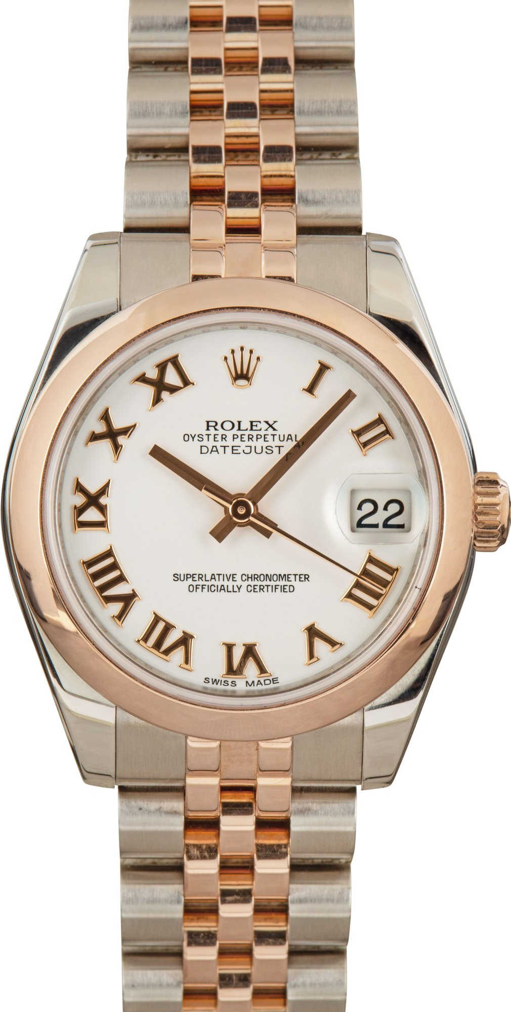 Used Rolex Mid-Size Datejust 178241 Everose Gold