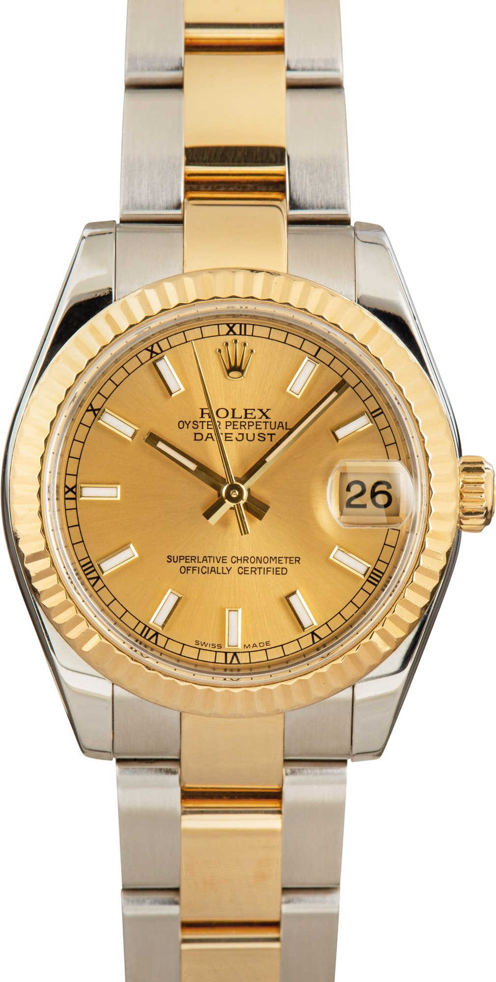 PreOwned Rolex Datejust 178273 Champagne Dial