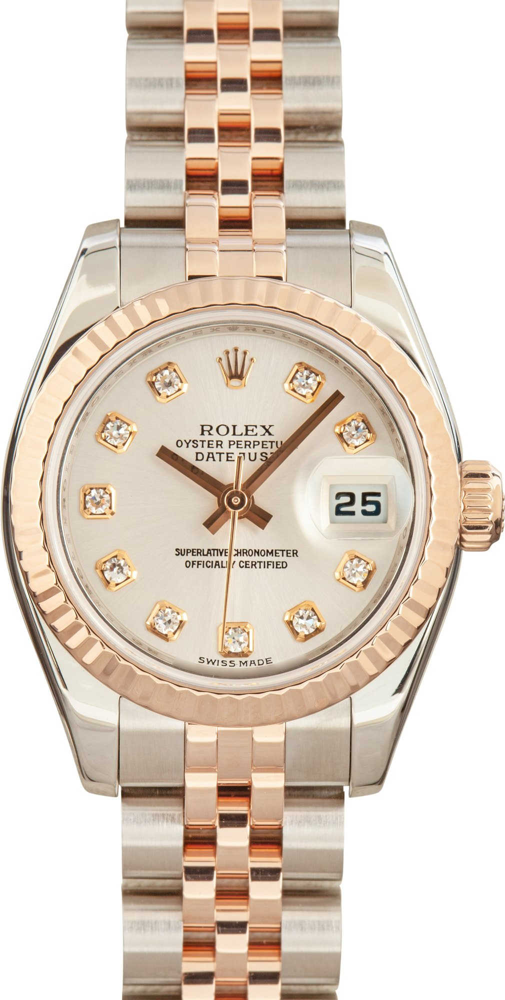 Ladies Rolex Datejust 179171 Steel & Everose Gold