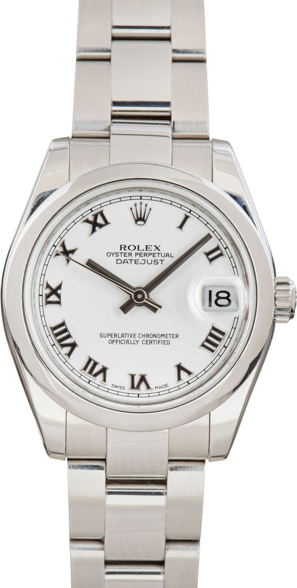 Rolex Datejust 31 Ref 178240 White Roman Dial