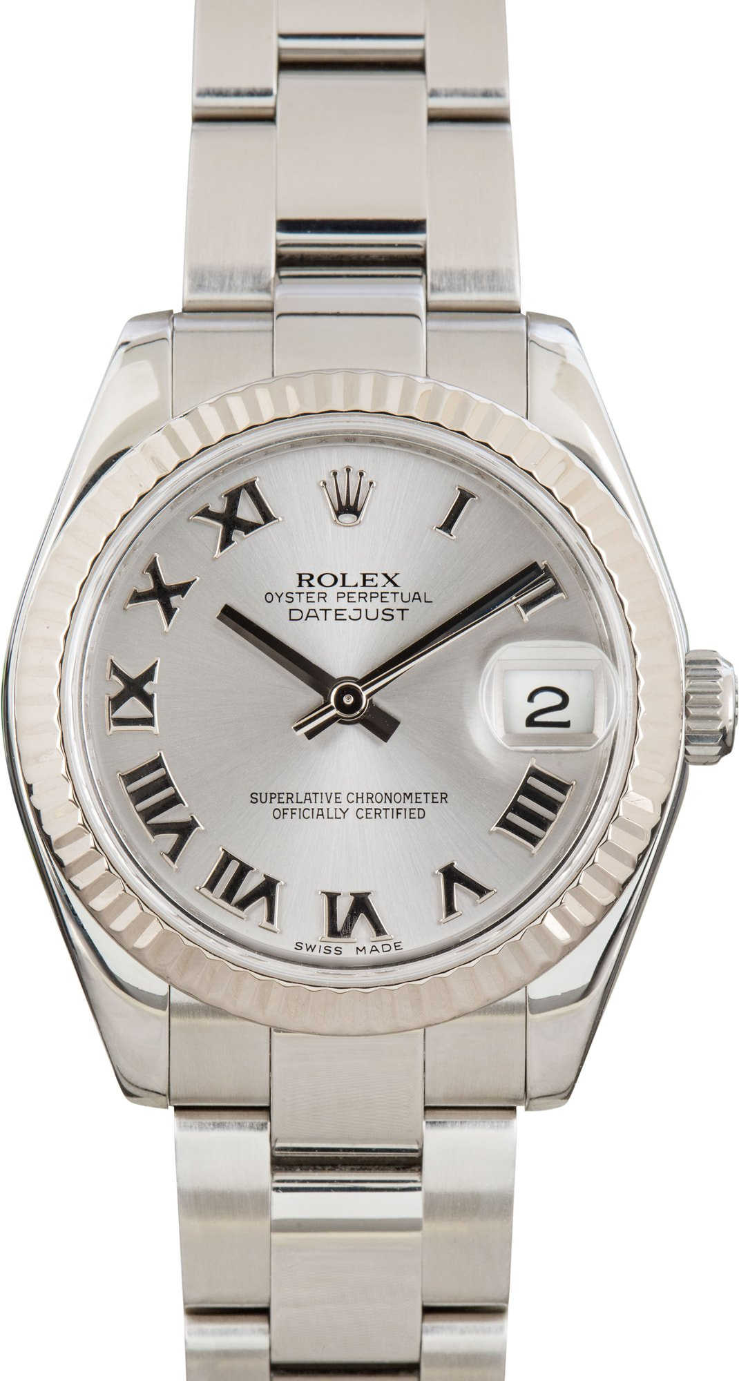 Ladies Rolex Datejust 31 178274 Rhodium Dial