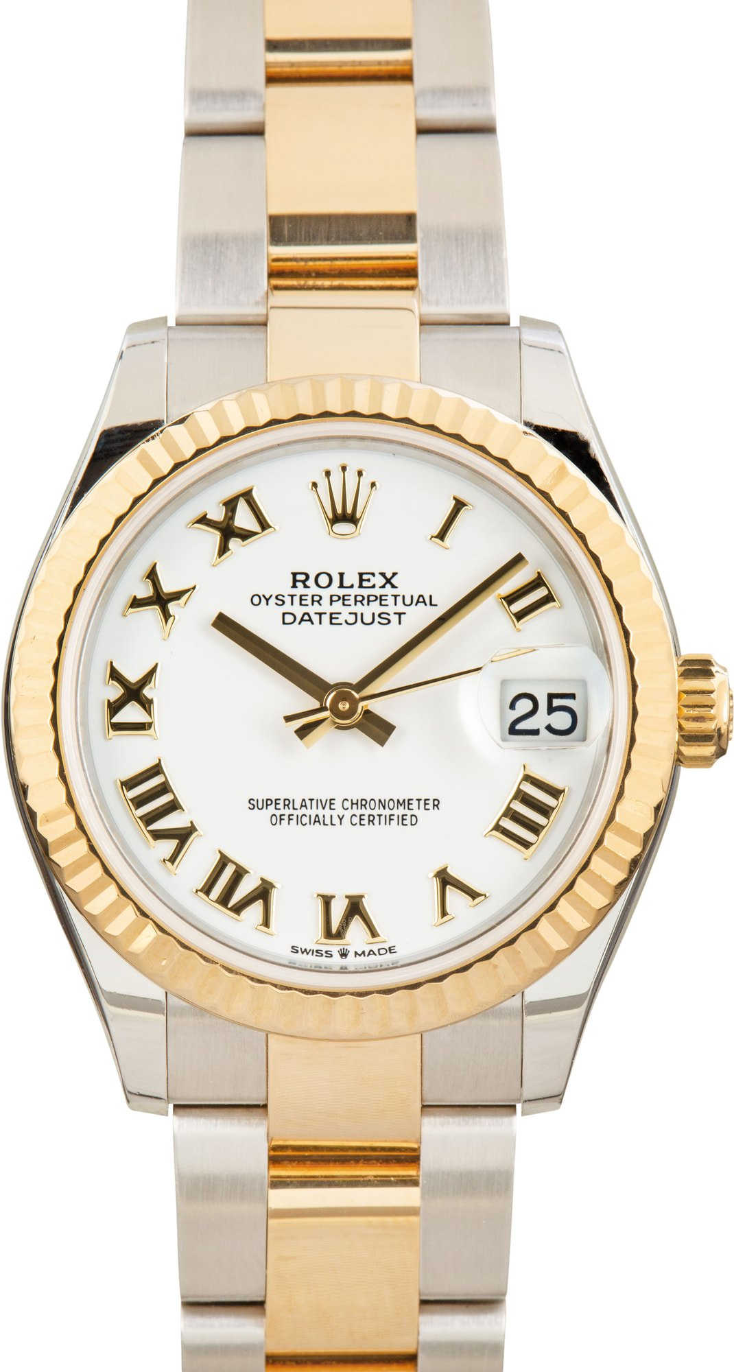 Rolex Datejust 278273 Oystersteel & 18k Yellow Gold White Dial