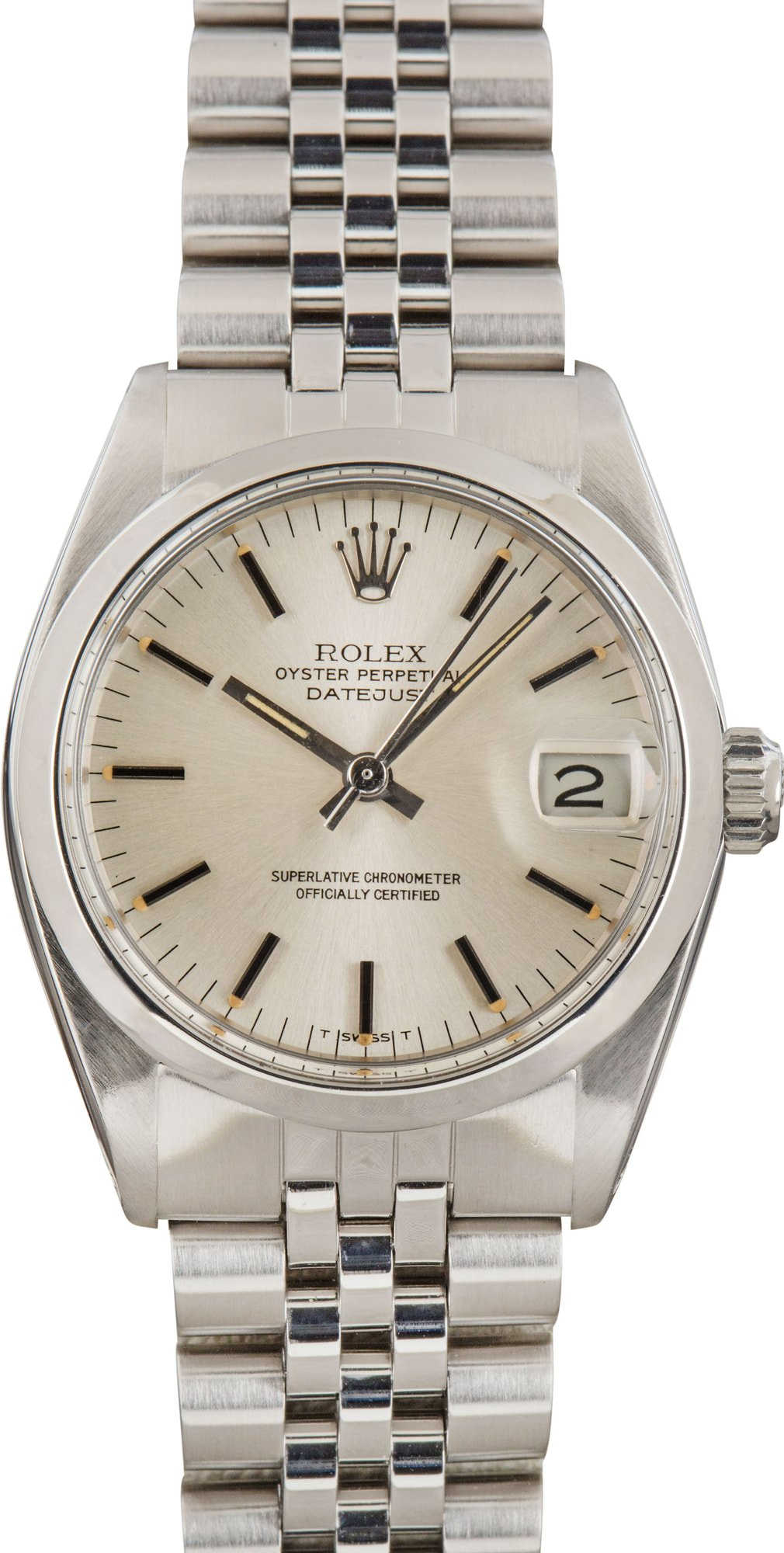 Lady Rolex Datejust Ref 6824 Silver Dial