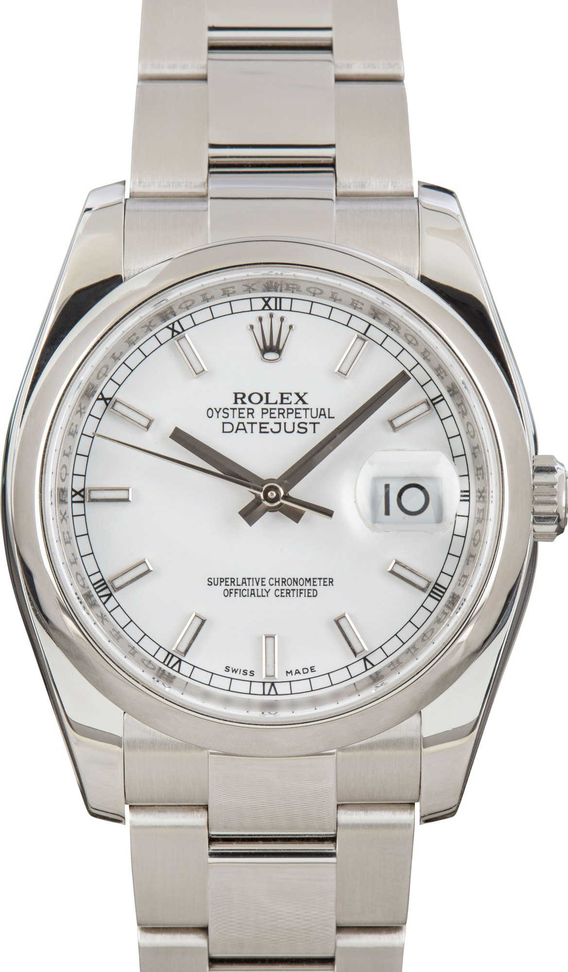 Rolex Datejust Ref 116200 White Dial
