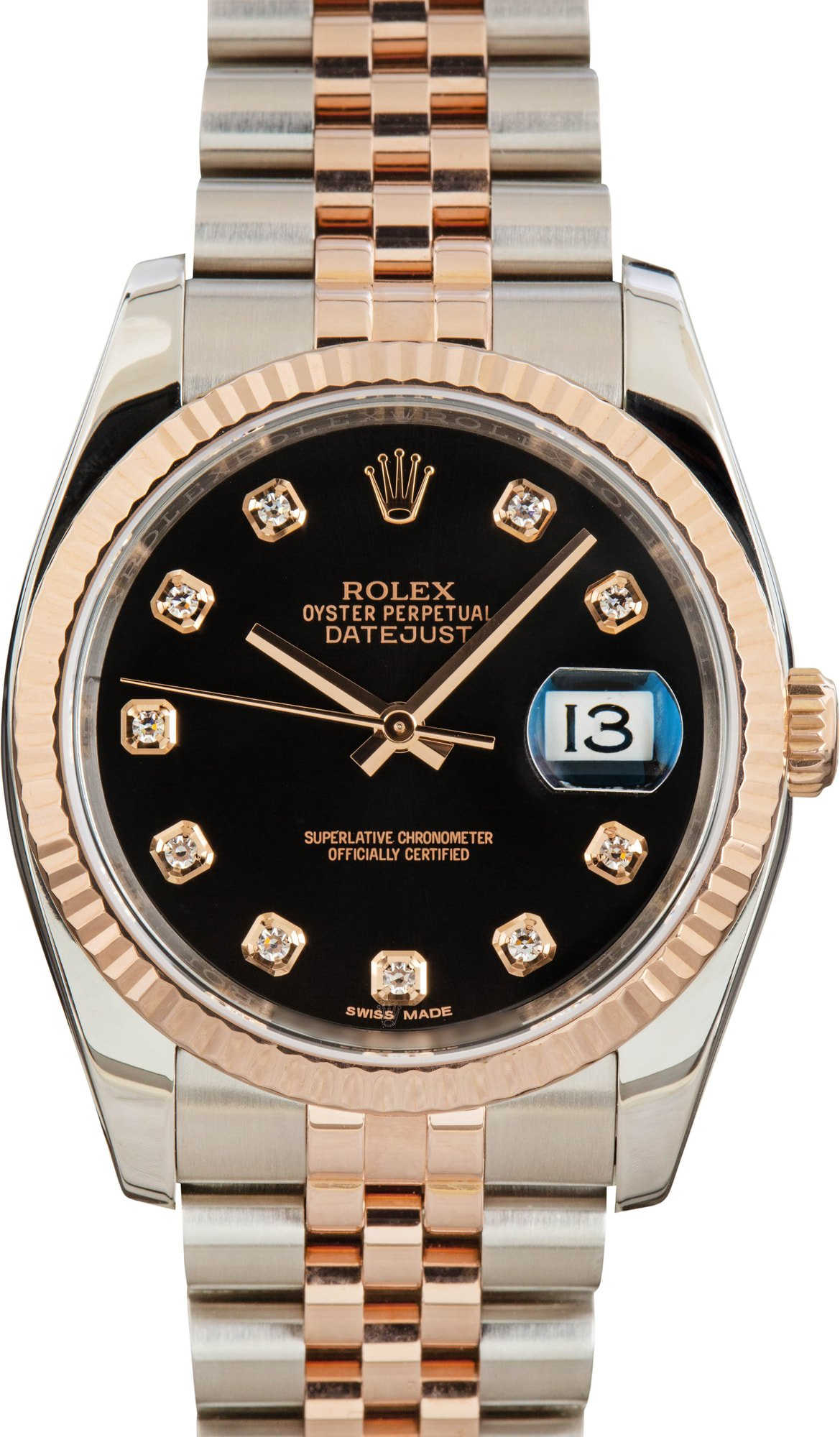 Rolex Datejust 36 ref 116231 Black Diamond Dial