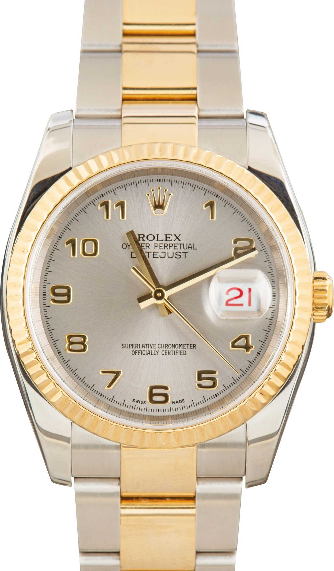 Rolex Datejust 36 116233 Slate Arabic Dial