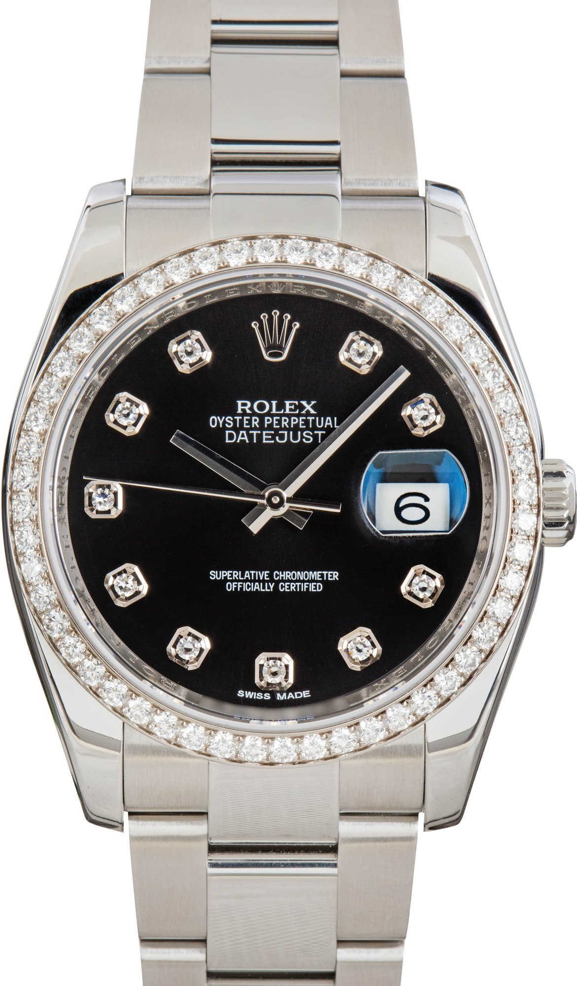 Rolex Datejust 36 Ref 116244 Black Diamond Dial