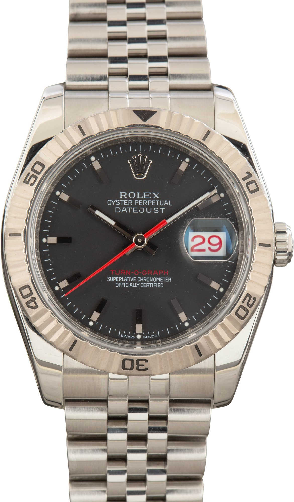 Rolex Datejust 36 Thunderbird 116264 Black Dial