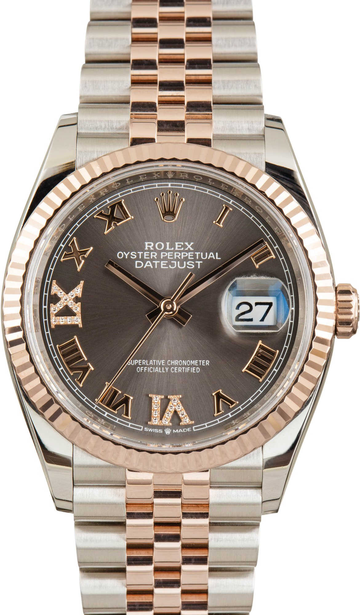 Pre-Owned Rolex Datejust 126231 Slate Roman Dial