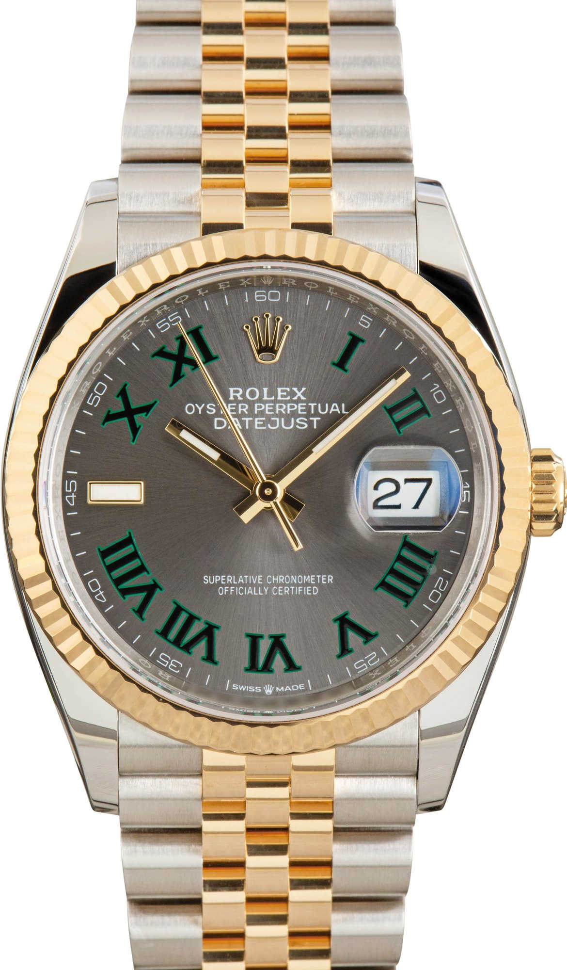 Pre-owned Rolex Datejust 36 ref 126233 Slate Wimbledon