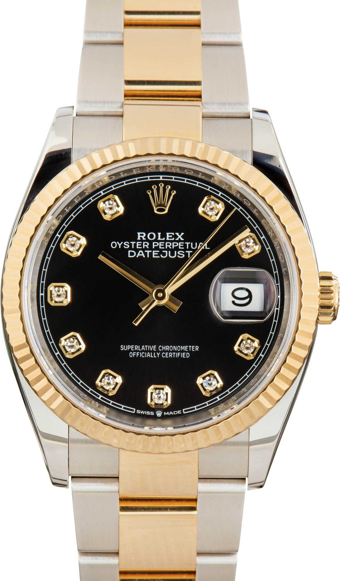Rolex Datejust 36 Ref 126233 Black Diamond Dial