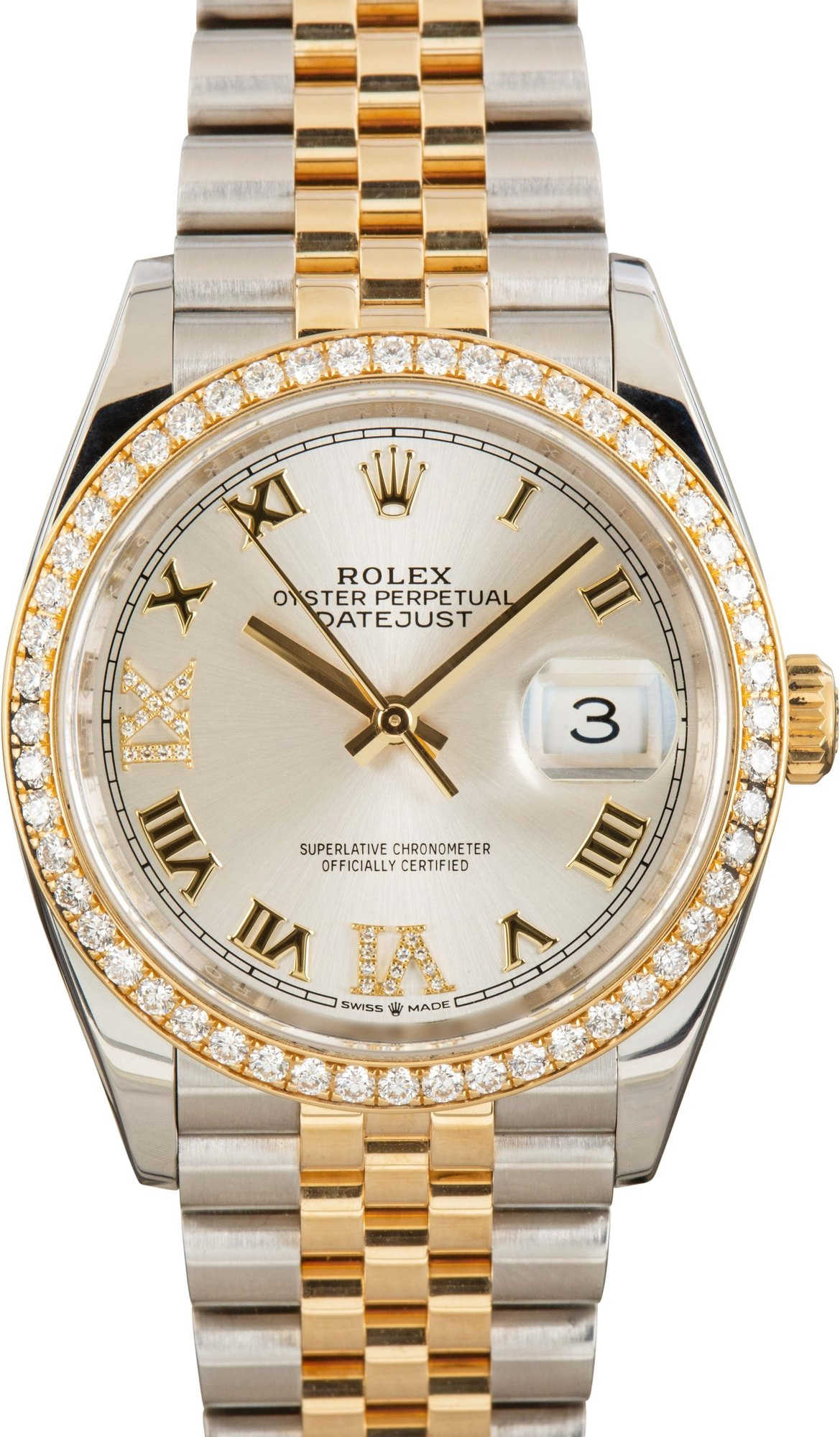 Rolex Datejust 126283 Silver Roman Dial