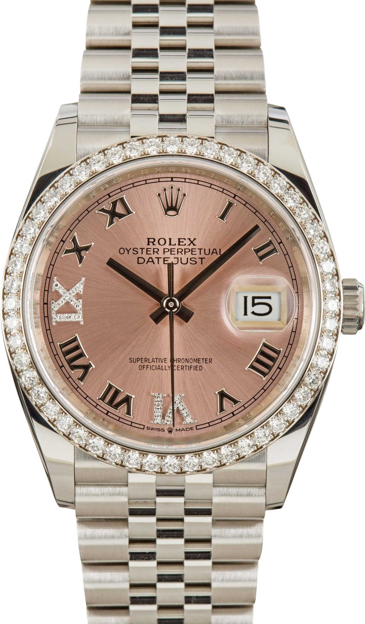 Rolex Datejust ref 126234 Blue Chromalight Dial