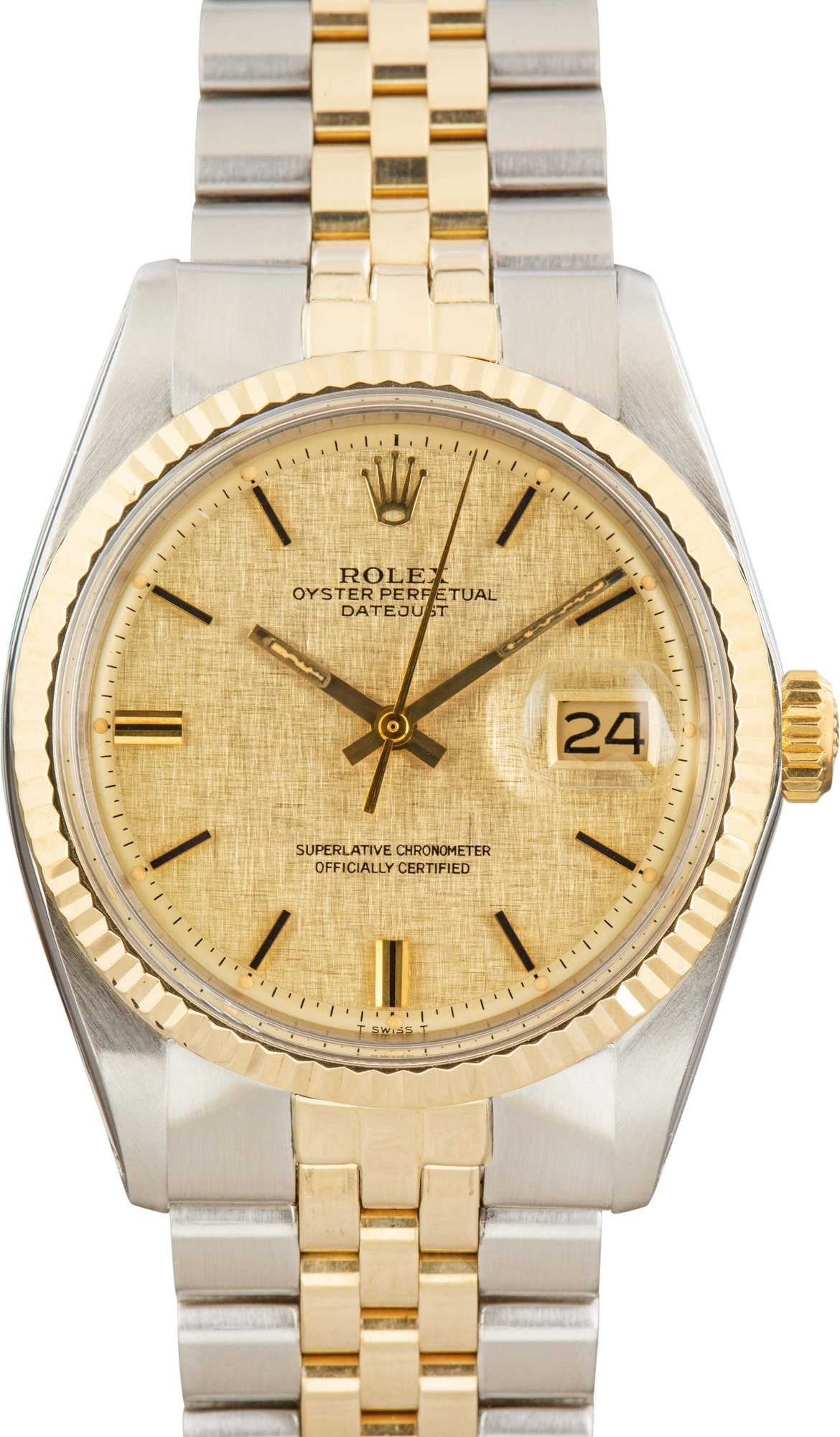 Rolex Datejust 1601 Champagne Linen Dial
