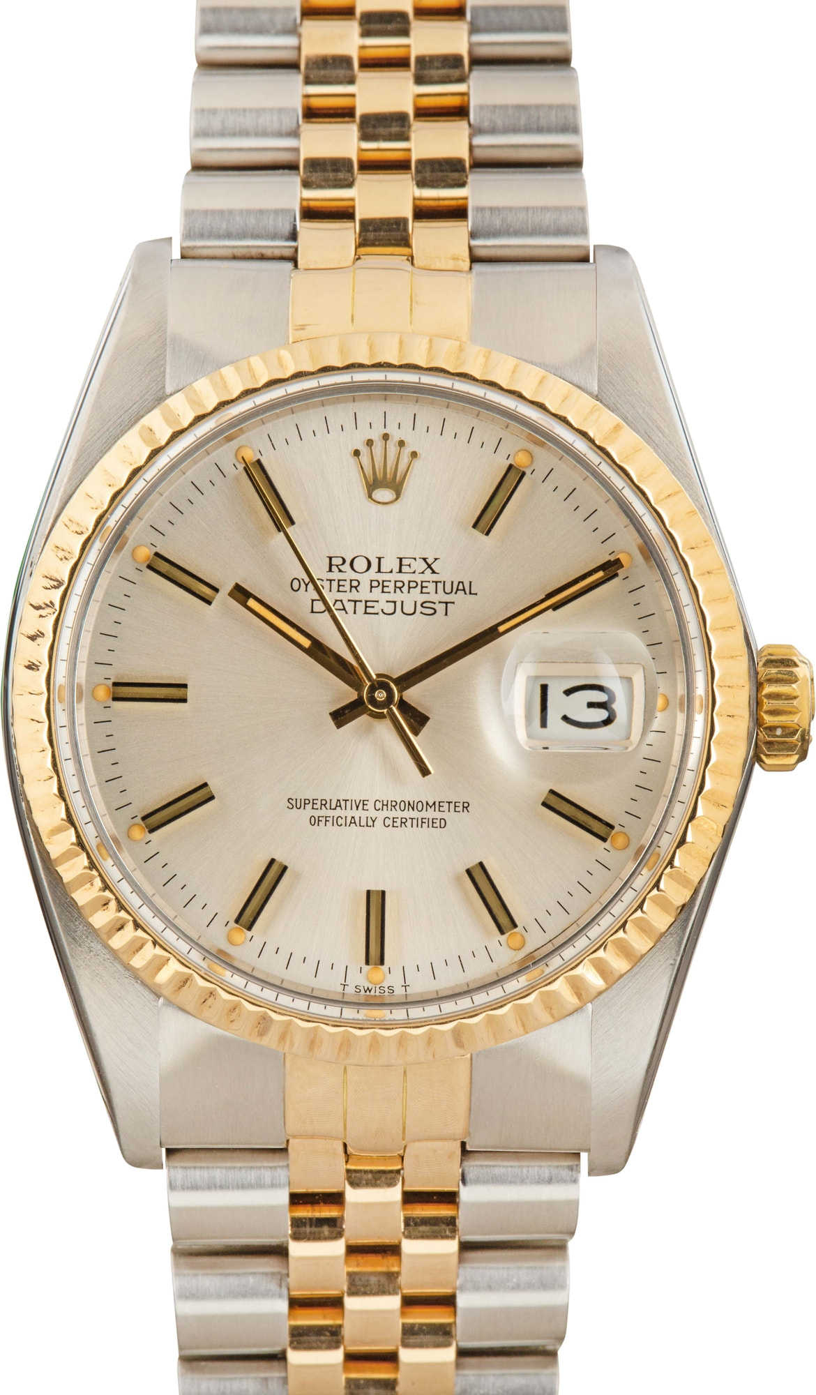 PreOwned Rolex Datejust 16013 Silver Dial