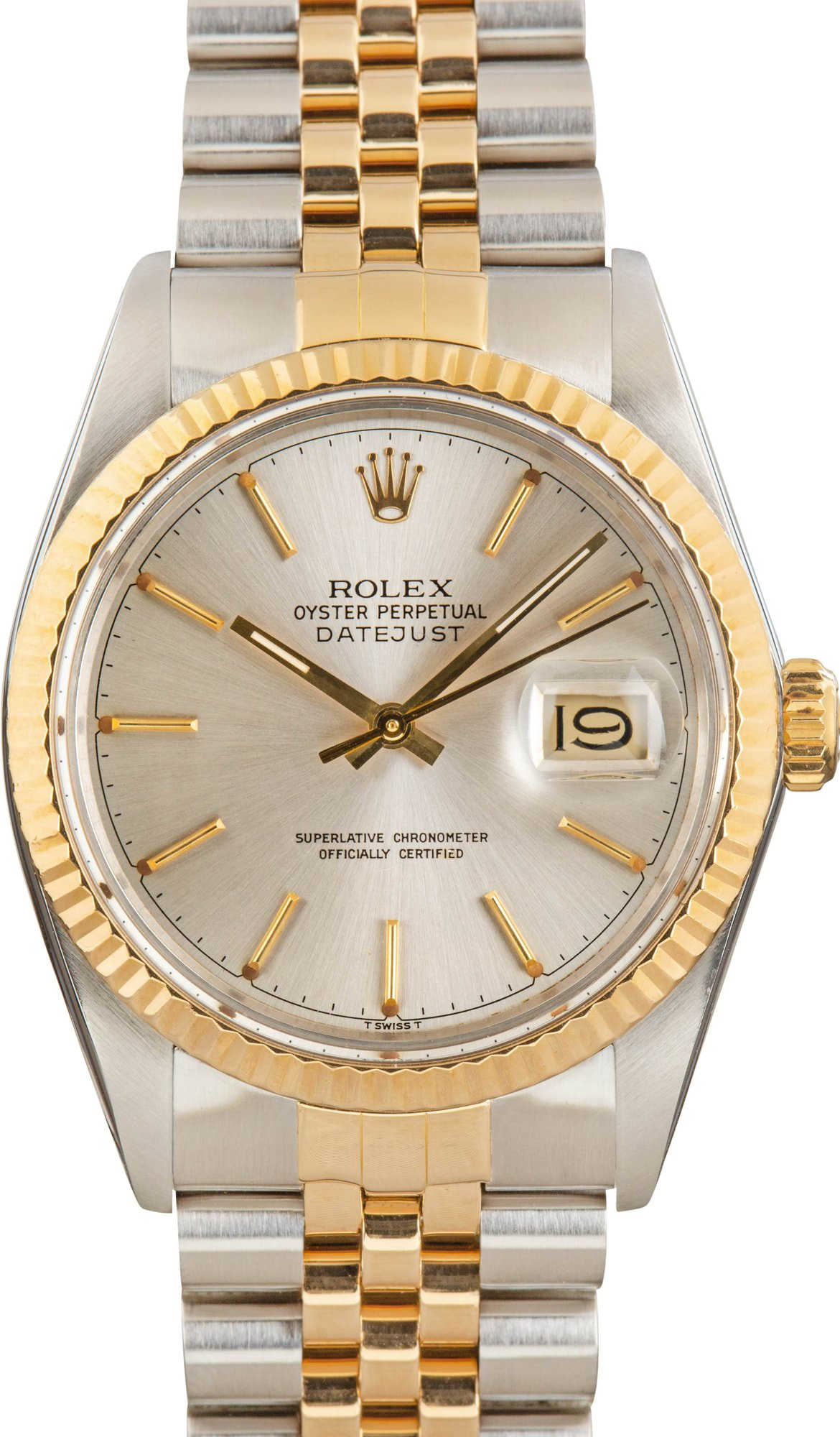 Used Rolex Datejust 36 ref 16013 Silver Dial