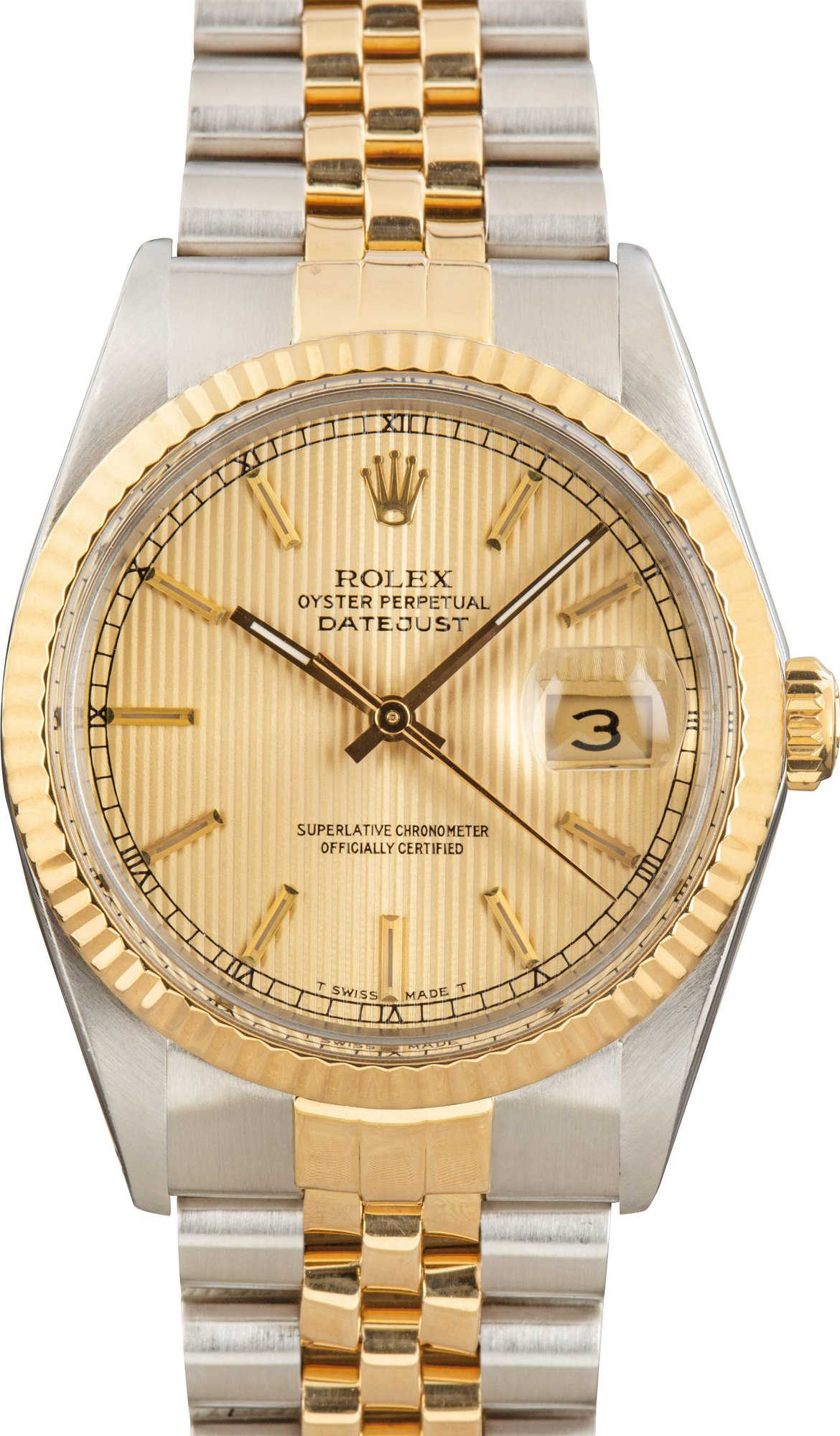 Rolex Datejust Two Tone 16013 Champagne Dial