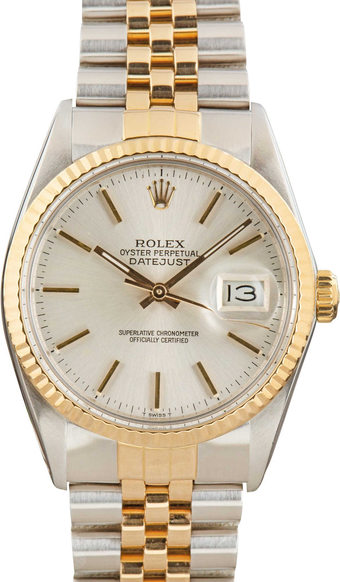 Rolex Datejust Ref 16013 Silver Dial