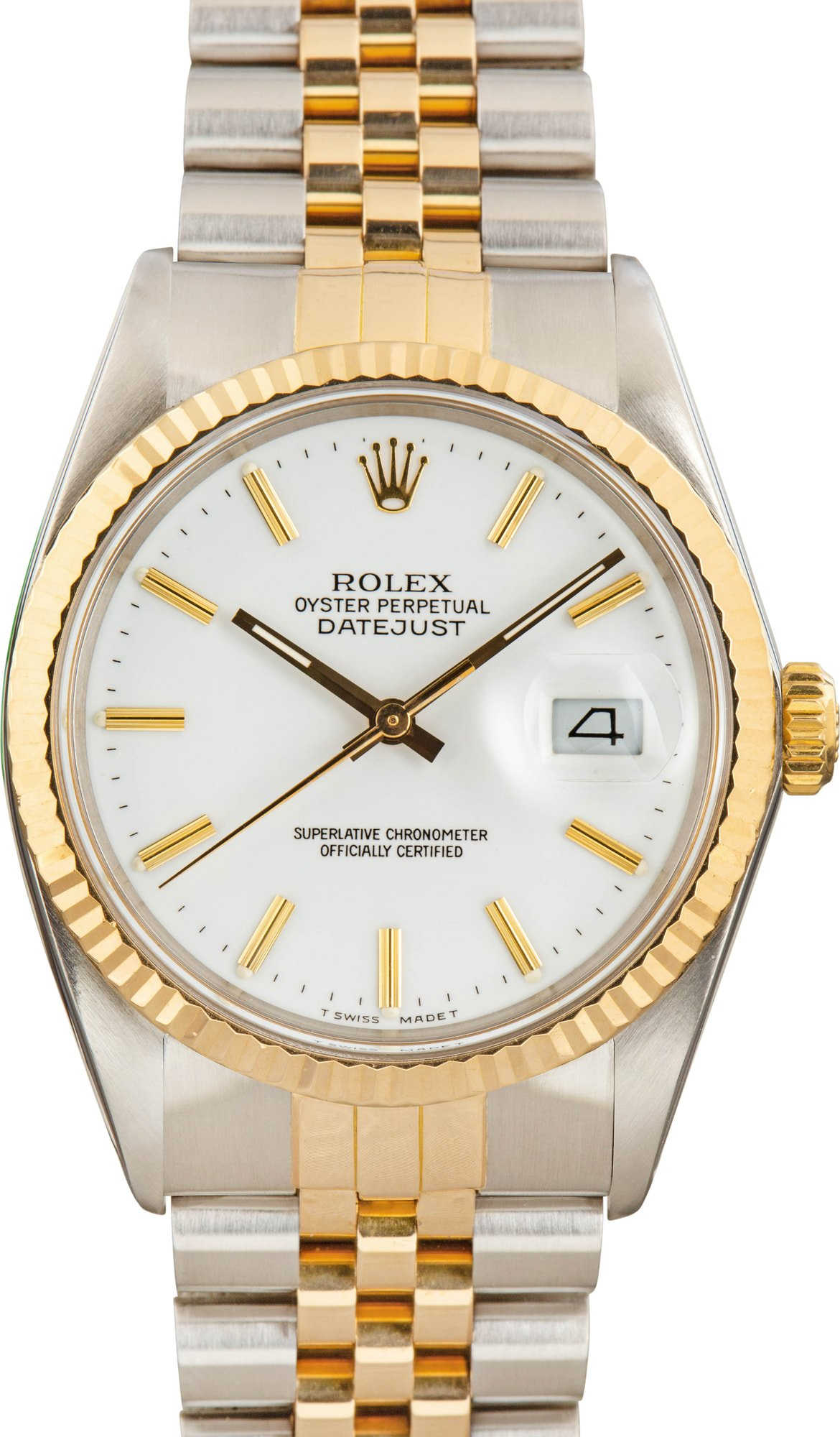 Used Rolex Datejust 16013 White Dial