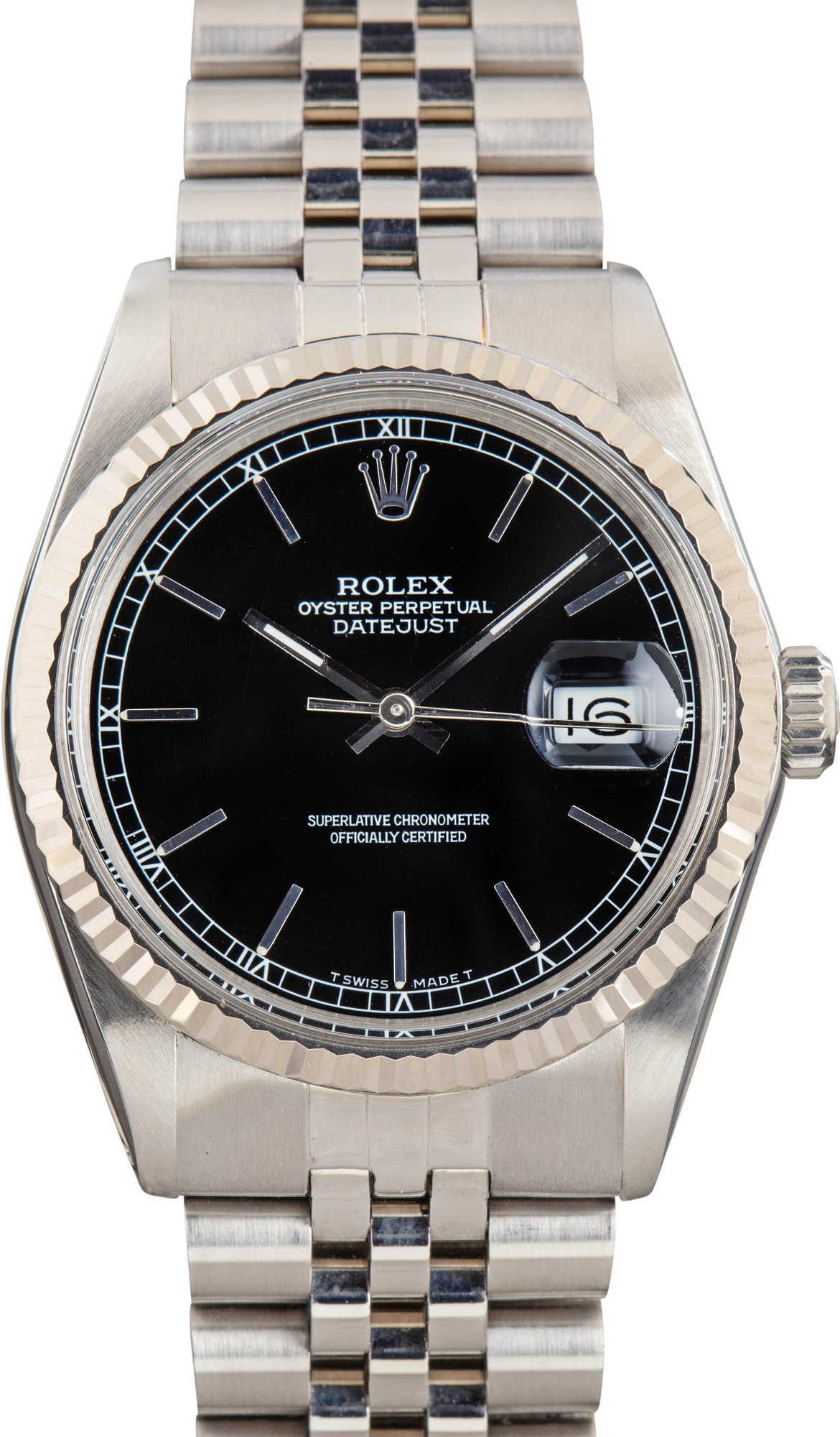 Rolex Datejust 36 Ref 16014 Black Dial