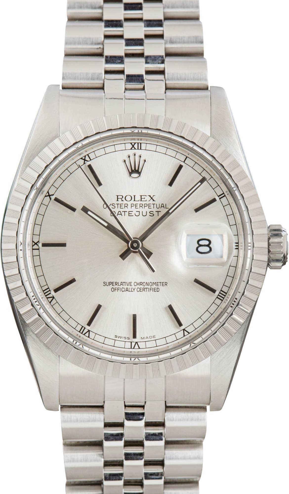Pre-Owned Rolex Datejust 16030 Silver Dial