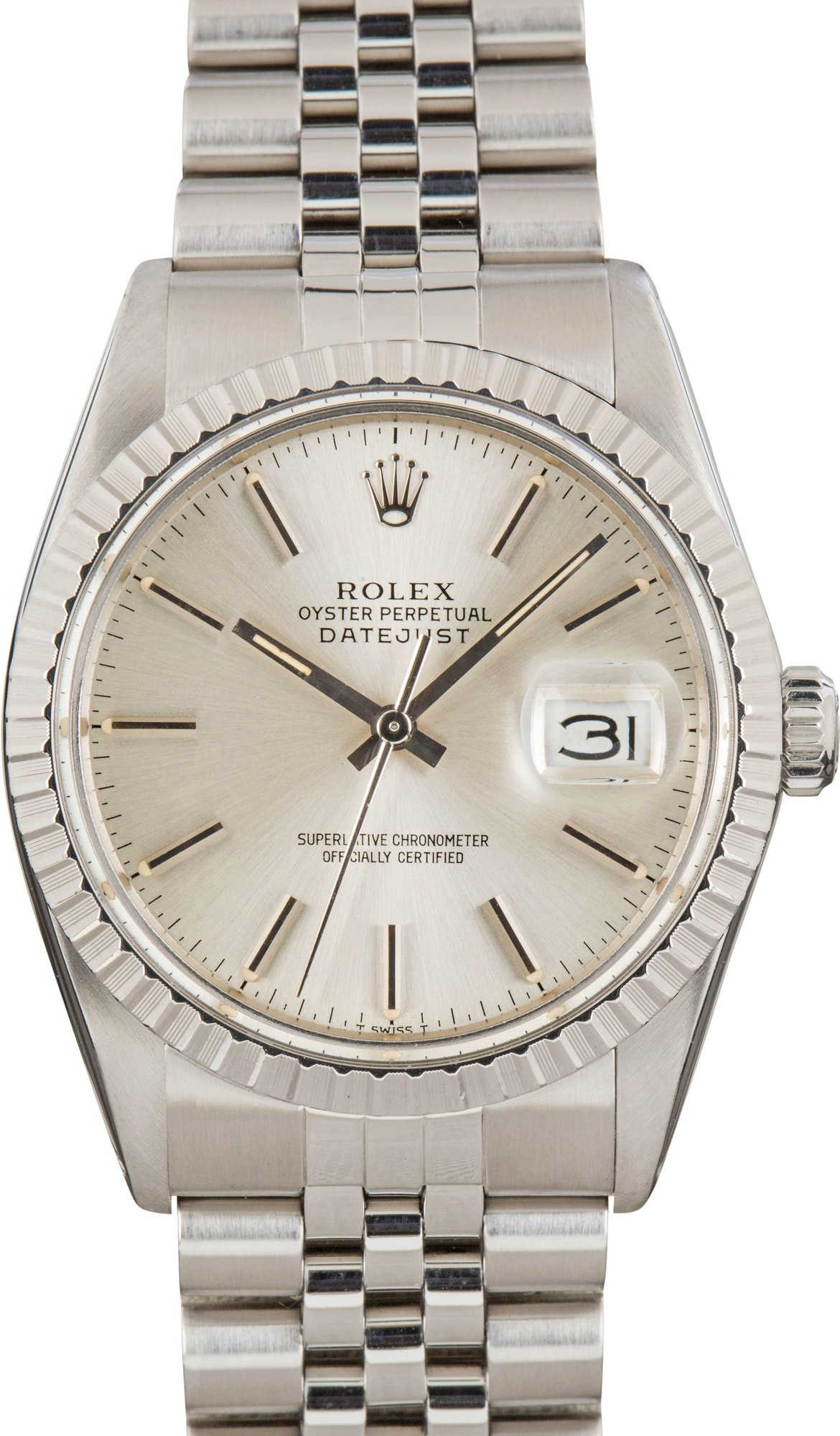 Pre-owned Rolex Datejust Ref 16030 Steel