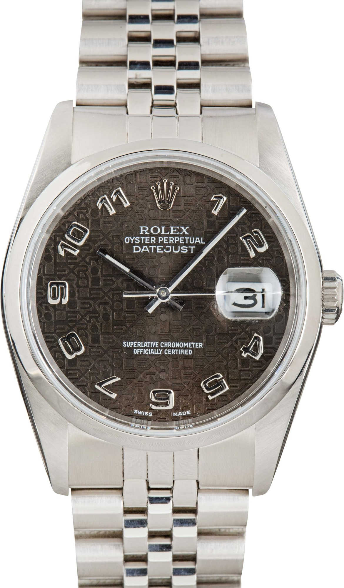 Rolex Datejust ref 16200 Black Jubilee Dial