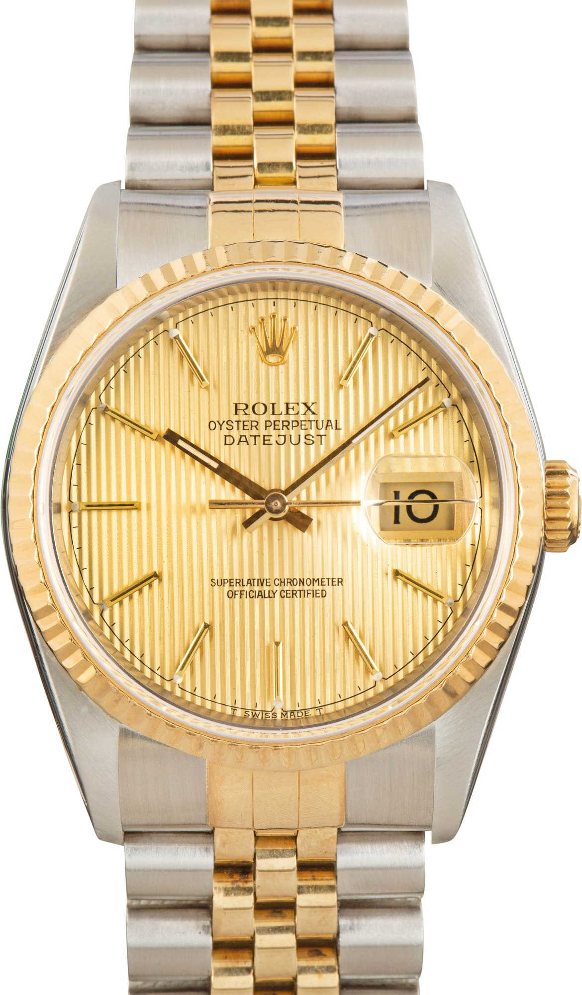 Rolex Datejust 36 Ref 16233 Champagne Tapestry Dial
