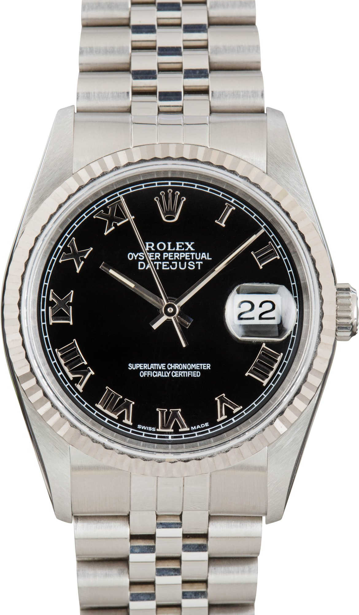 Rolex Datejust Ref 16234 Black Dial