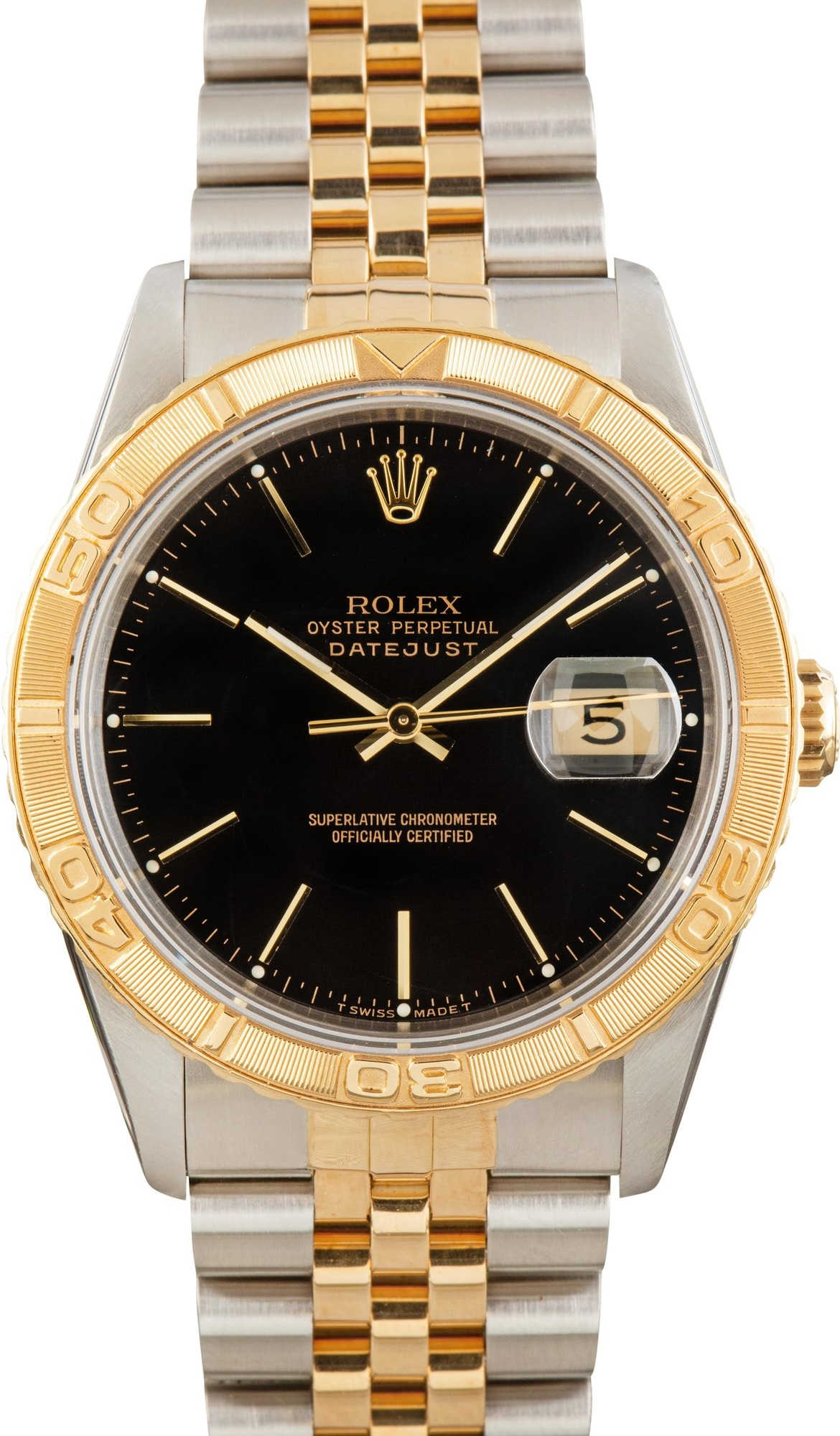 Rolex Thunderbird Datejust Ref 16263 Black Dial