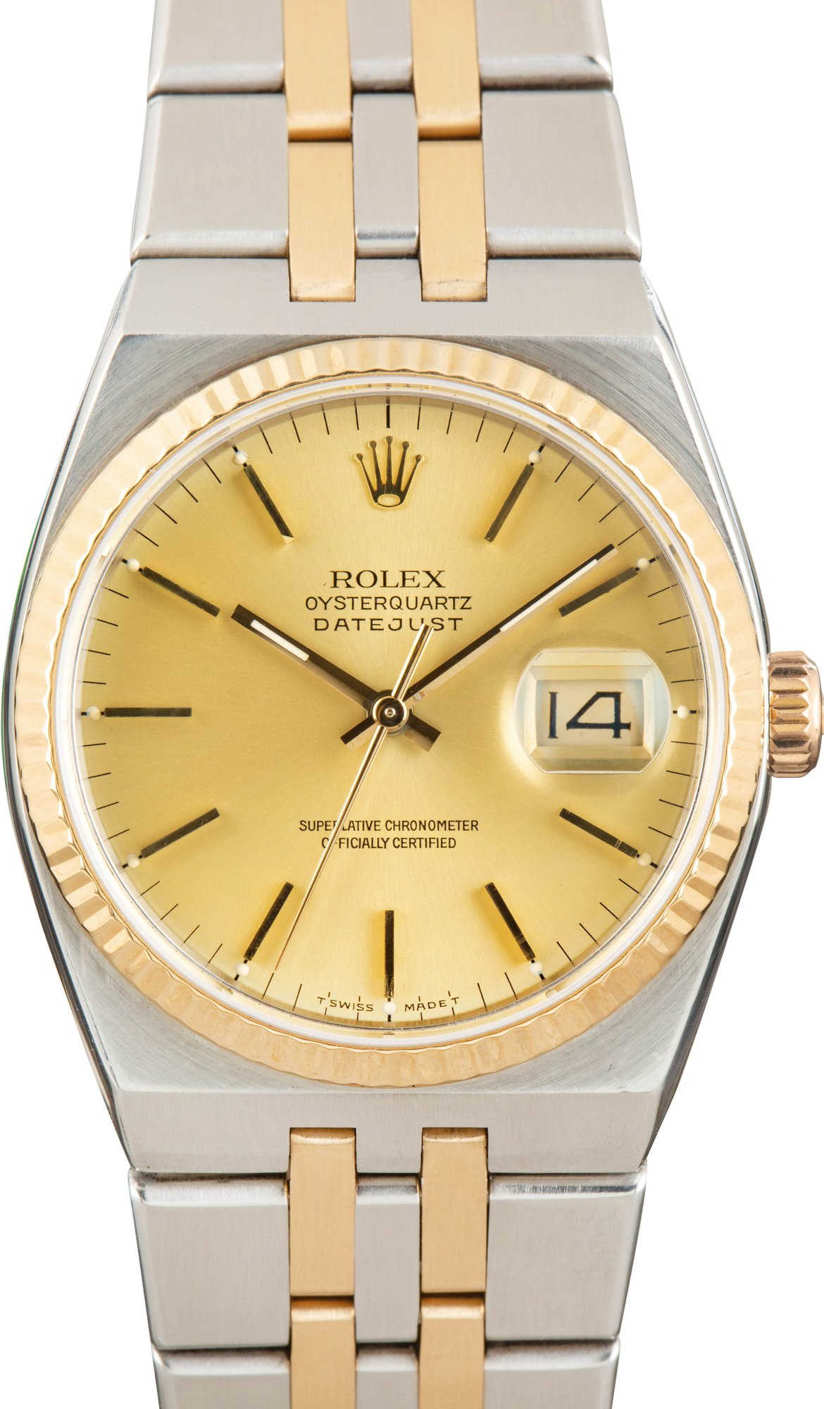 Rolex Oysterquartz Datejust Ref 17013 Champagne