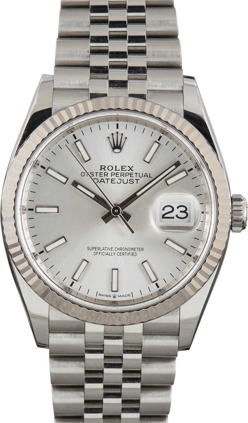 Rolex Datejust 36 Silver Dial 126234 Jubilee Bracelet