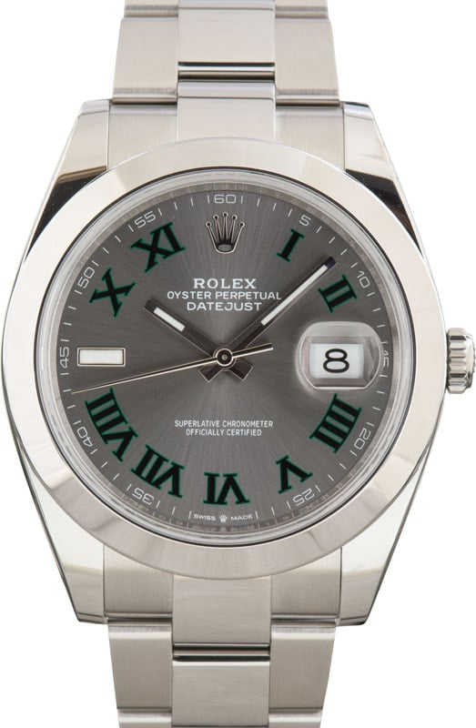 Rolex Datejust 41 Ref 126300 Wimbledon Dial