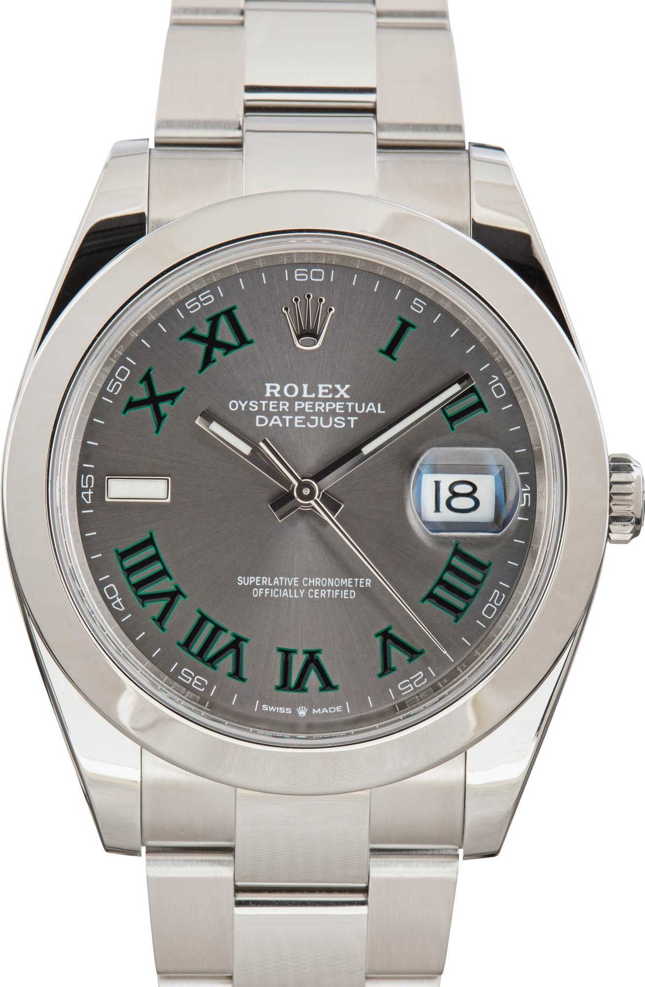 Rolex Datejust 126300 41 ref 126300 Wimbledon Dial Oyster Band