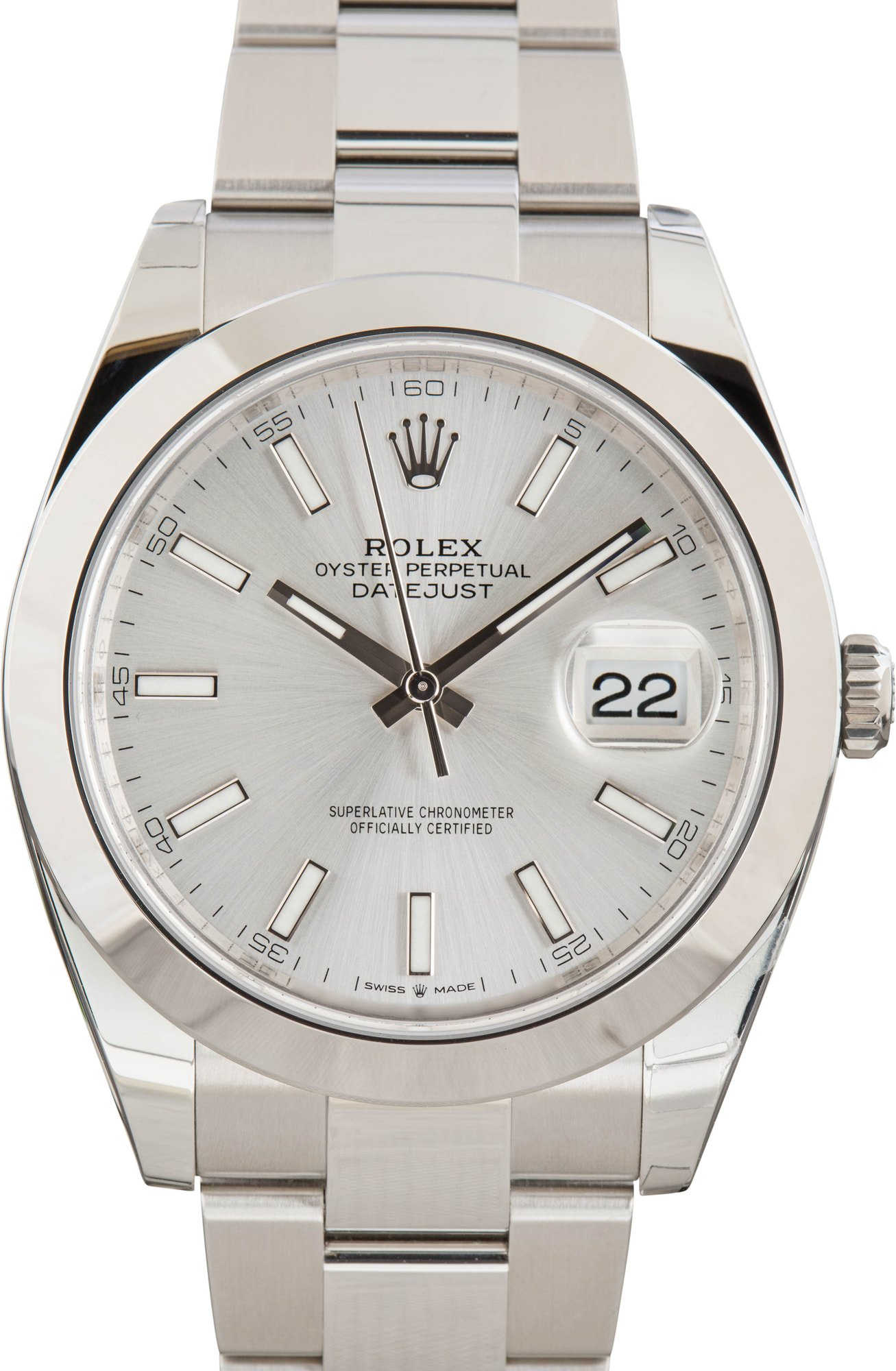 Pre-Owned Rolex Datejust 126300 Silver Dial