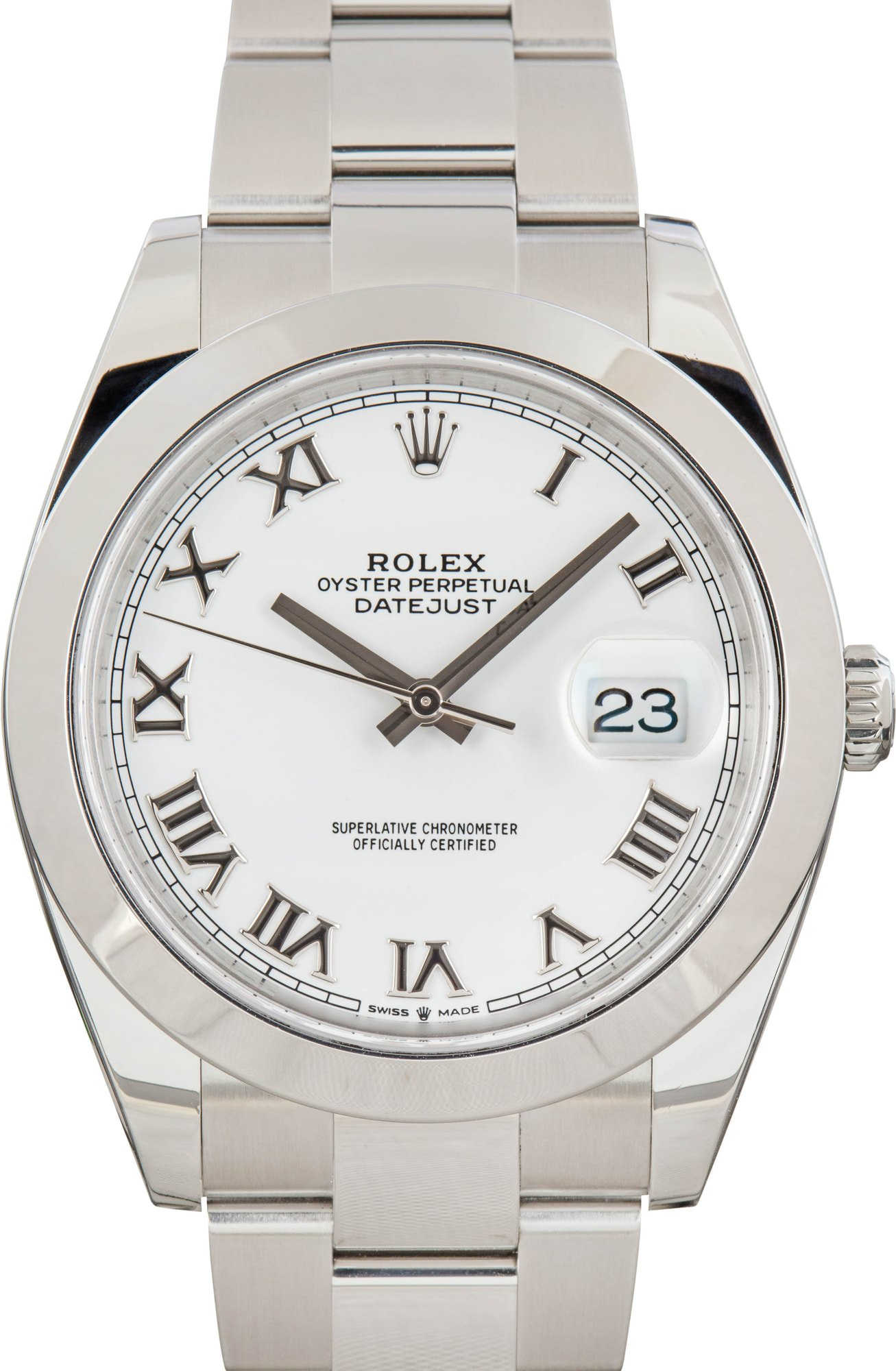 Rolex Datejust 41 Stainless Steel 126300 White Dial
